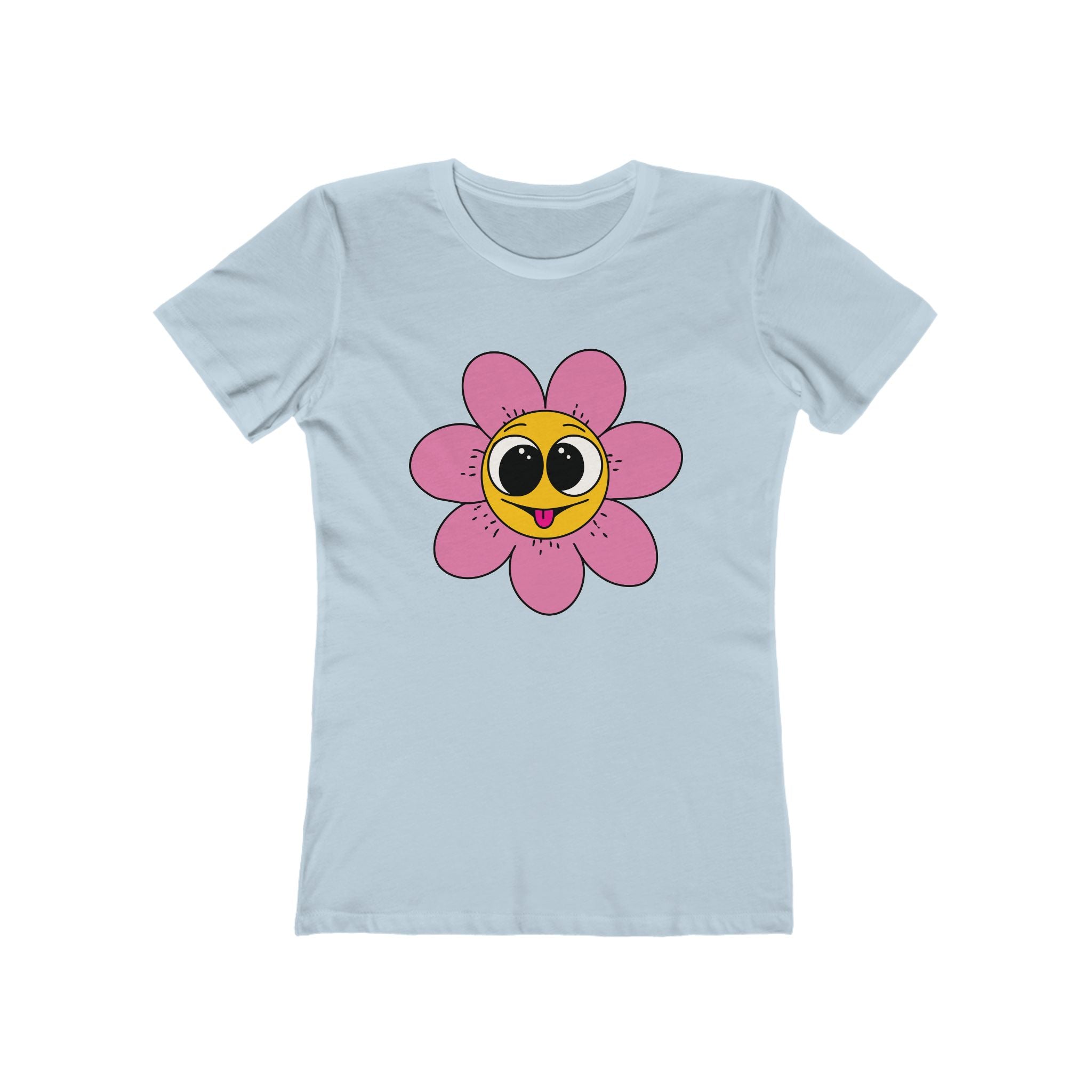 Flower Women's Tshirt, Floral Graphic Tee, Casual Top for Her, Spring Blossom Shirt, Botanical Print Blouse