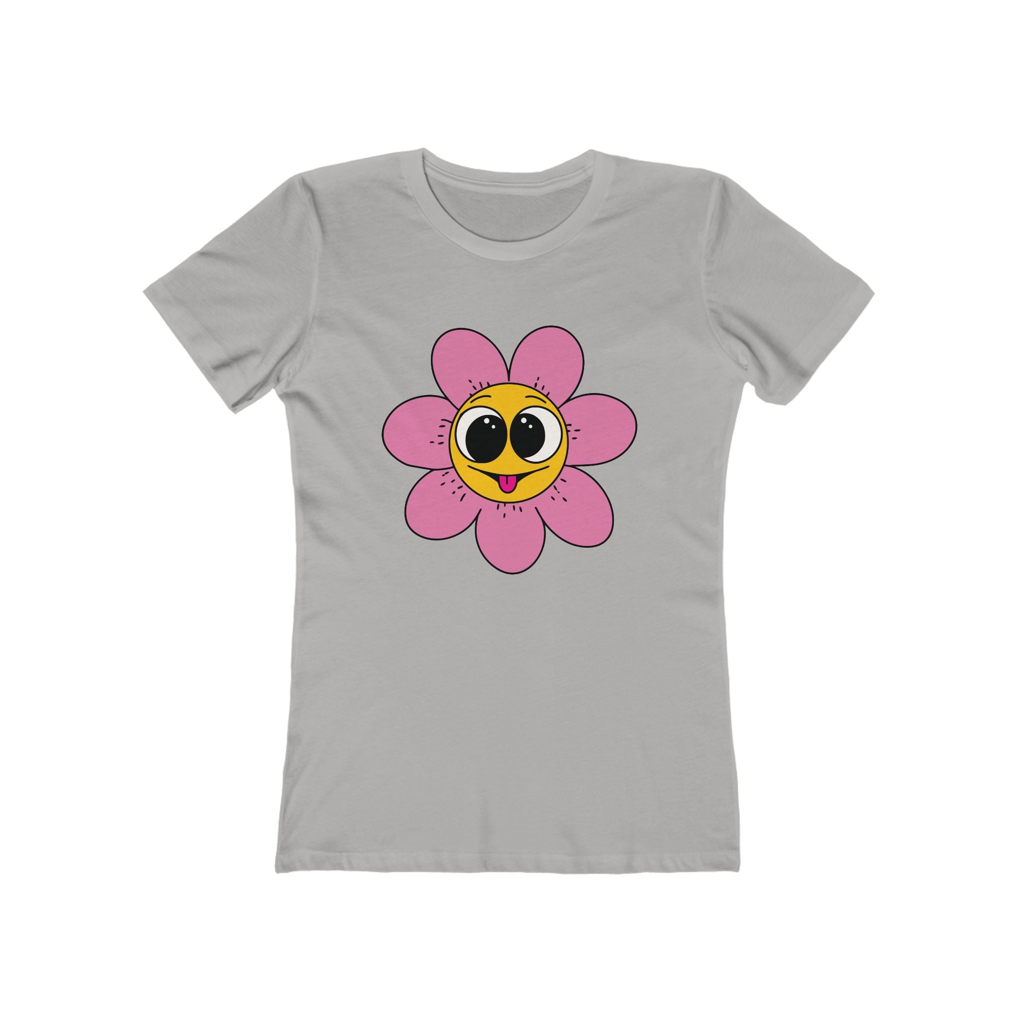 Flower Women's Tshirt, Floral Graphic Tee, Casual Top for Her, Spring Blossom Shirt, Botanical Print Blouse