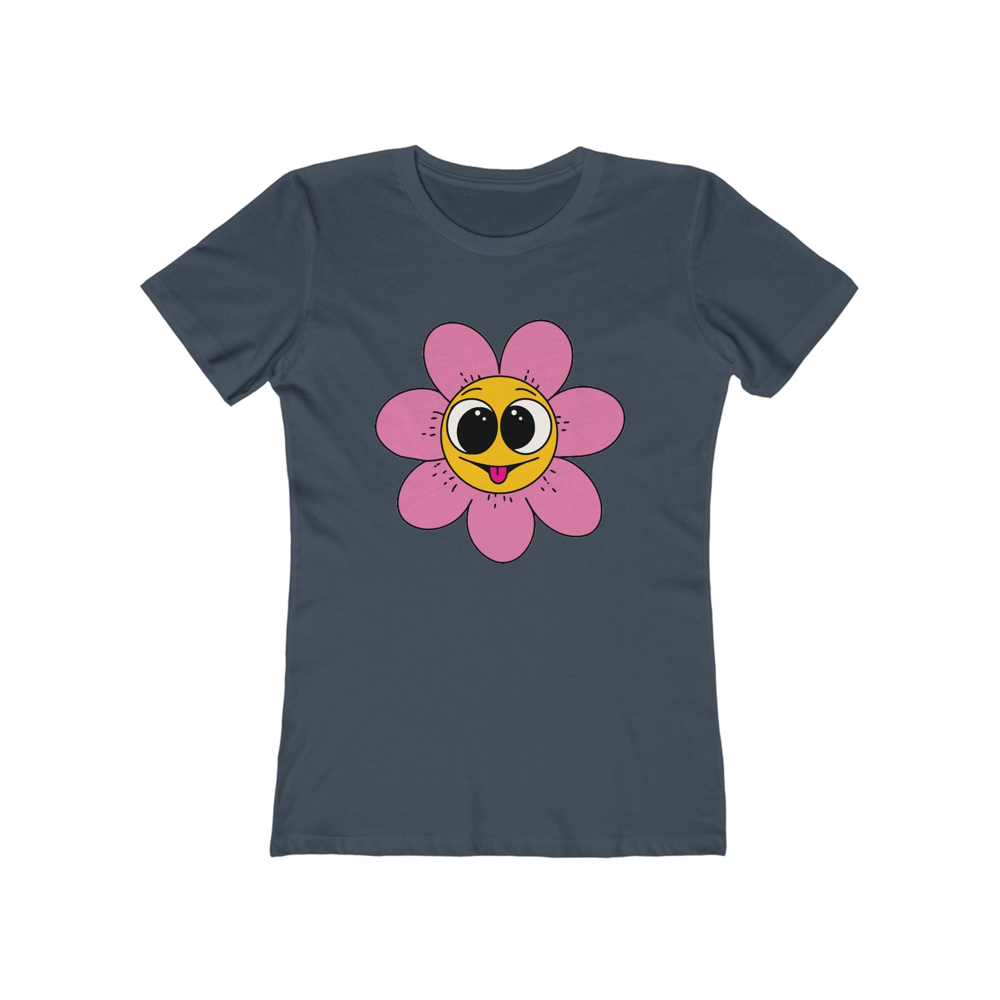 Flower Women's Tshirt, Floral Graphic Tee, Casual Top for Her, Spring Blossom Shirt, Botanical Print Blouse