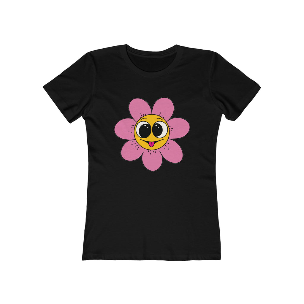 Flower Women's Tshirt, Floral Graphic Tee, Casual Top for Her, Spring Blossom Shirt, Botanical Print Blouse