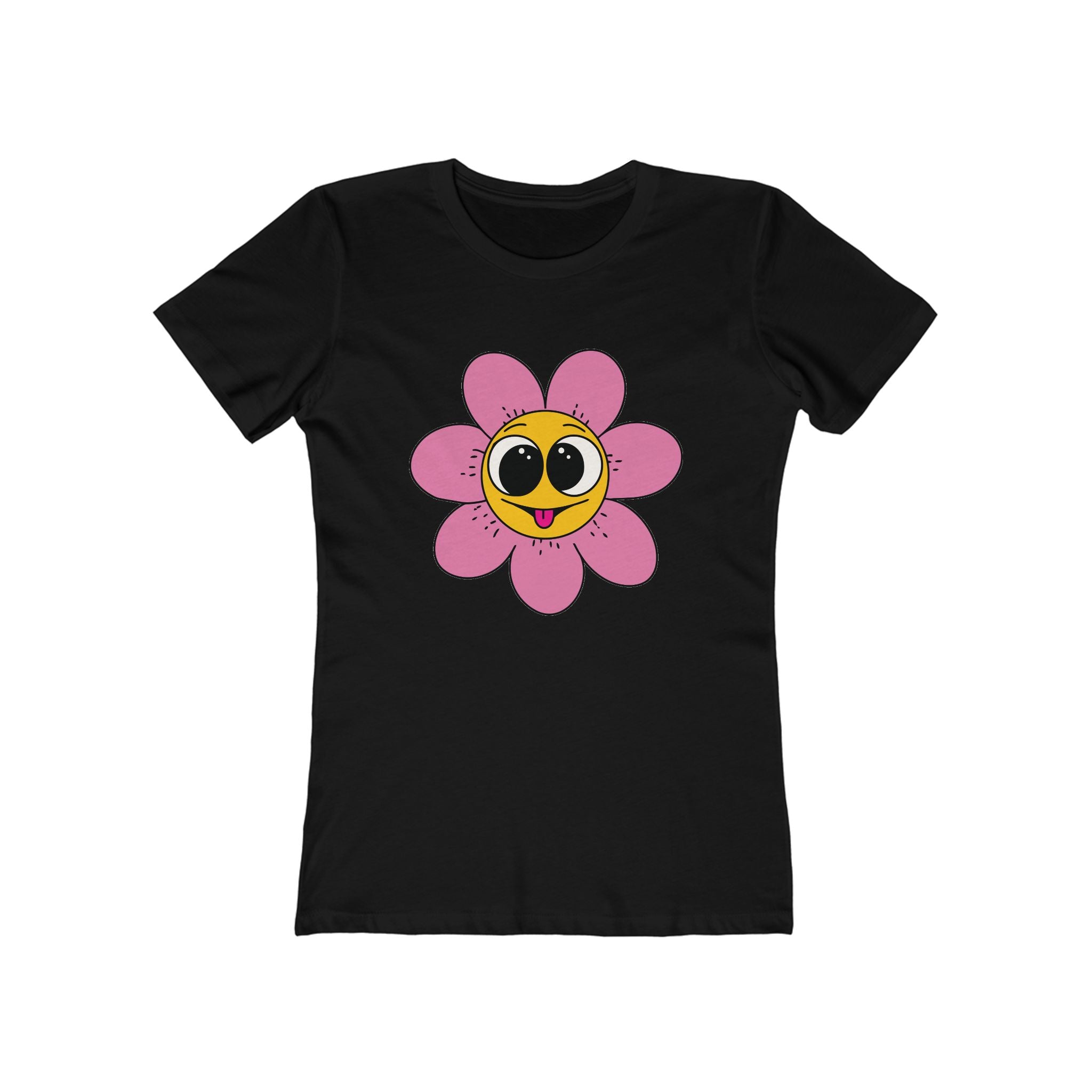 Flower Women's Tshirt, Floral Graphic Tee, Casual Top for Her, Spring Blossom Shirt, Botanical Print Blouse