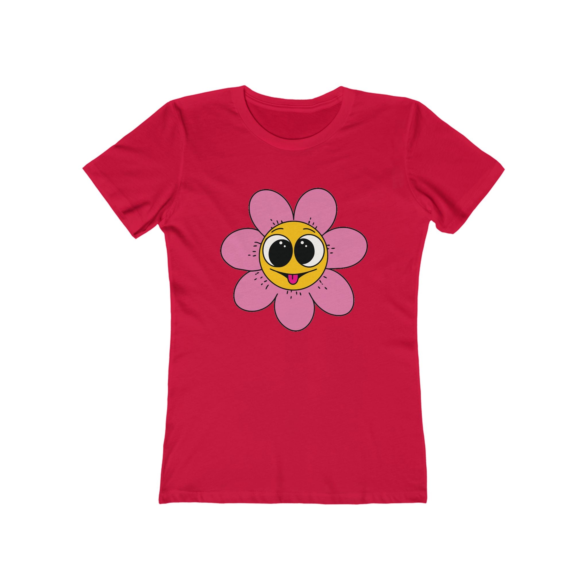 Flower Women's Tshirt, Floral Graphic Tee, Casual Top for Her, Spring Blossom Shirt, Botanical Print Blouse