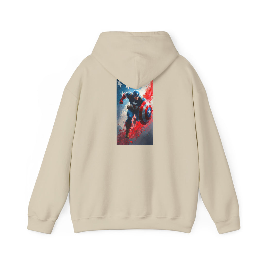 Hooded Sweatshirt - Captain America Design