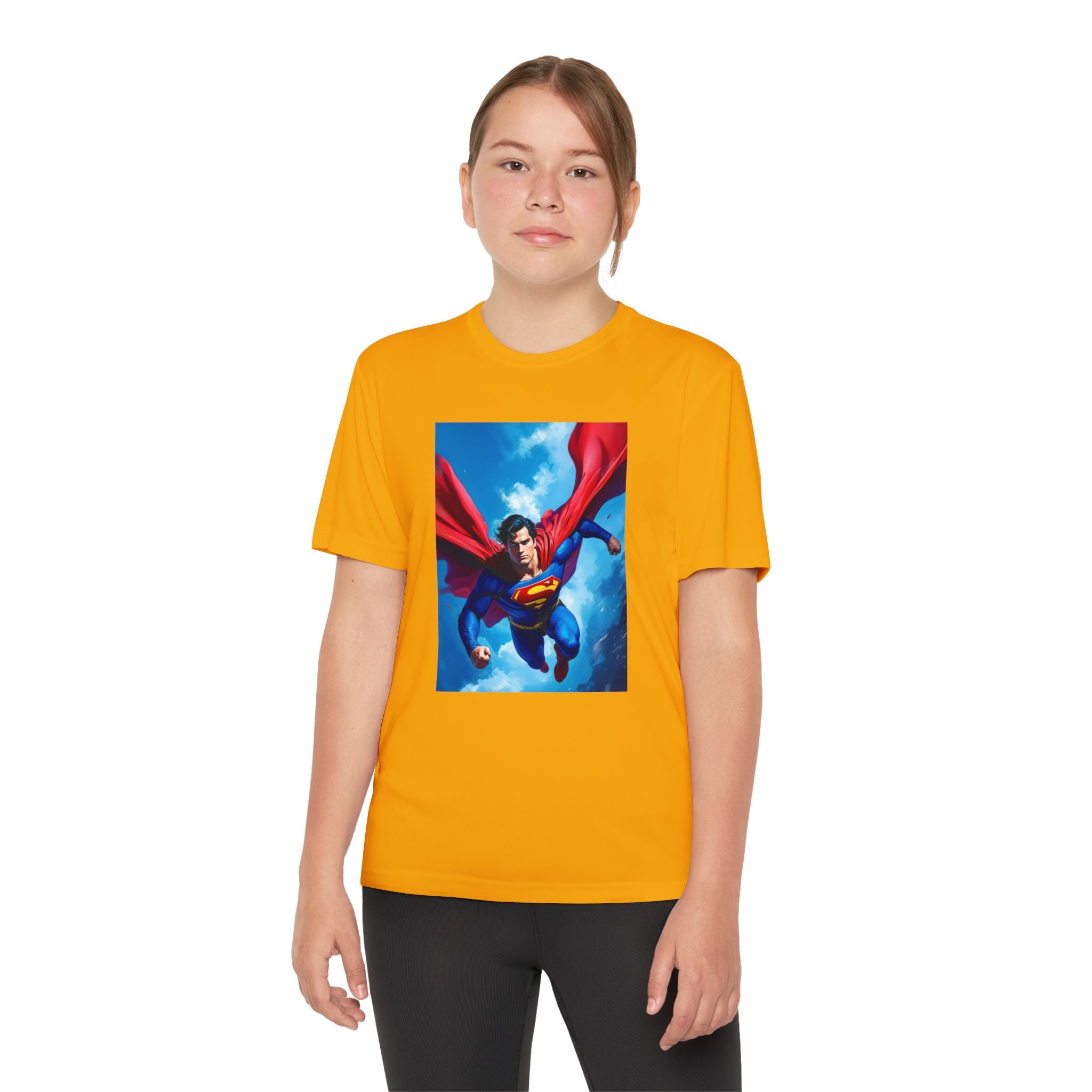 Superman Superhero Marvel T-Shirt, Youth Competitor Tee,  Kids Comic Book Hero Top, Children's Graphic Tee, Youth Super Power T-Shirt