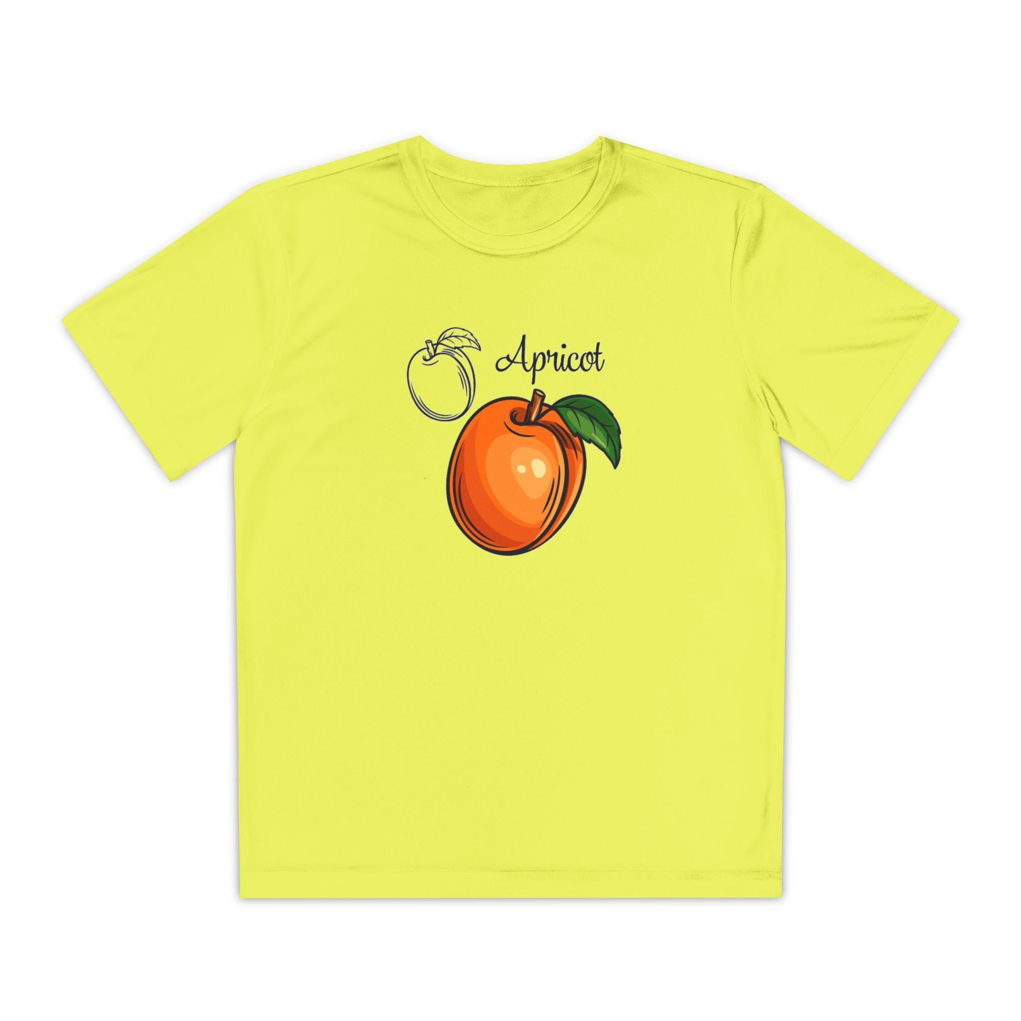 Apricot Youth T-Shirt Sports Graphic Tee, Cool Athletic Shirt for Kids, Perfect for Sports Events, Team Spirit