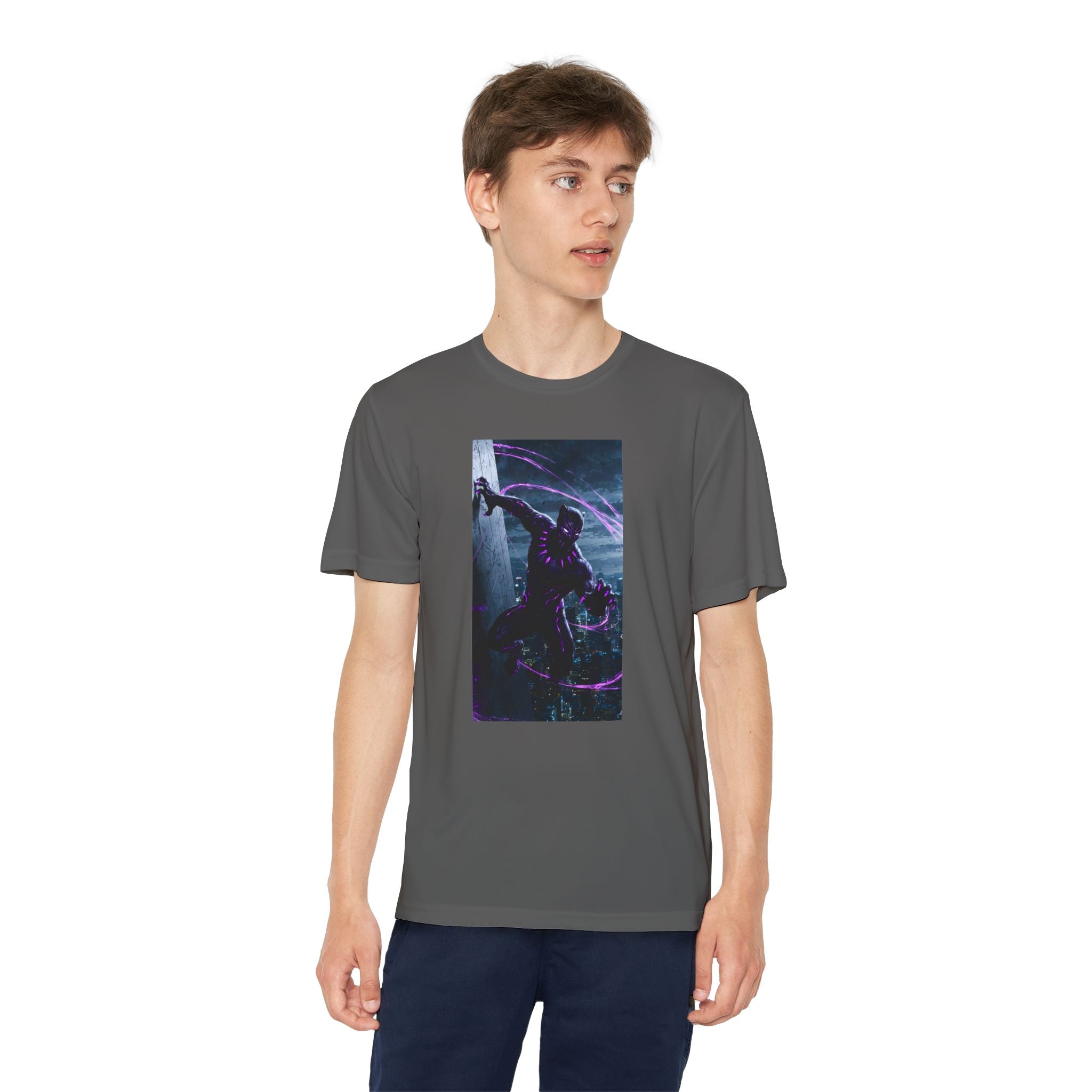 The Black Panther Superhero Marvel Patriotic, Kids Graphic T-Shirt, Boys Hero Top, Girls Comic Book Clothing, Birthday