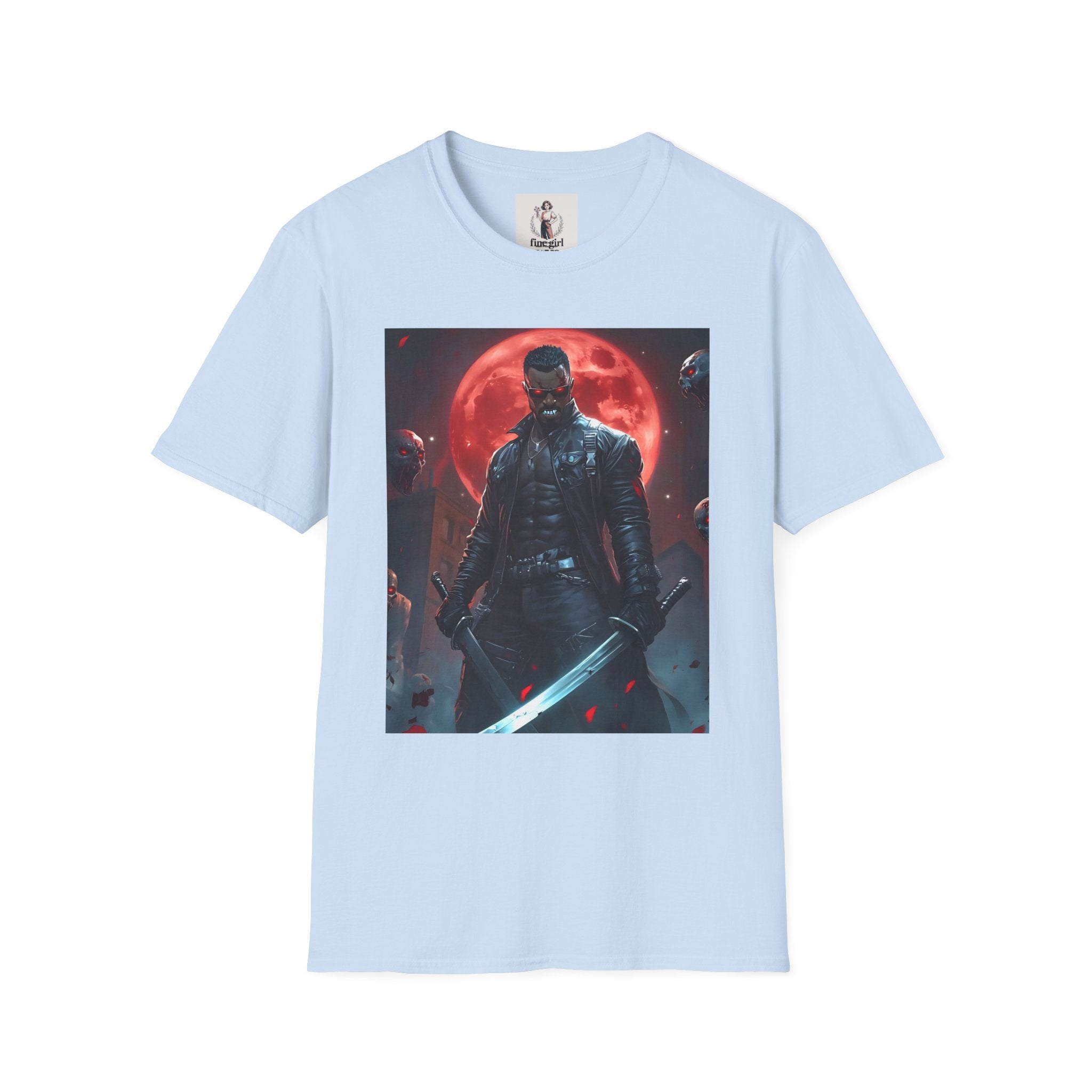 Blade Superhero Marvel Unisex Softstyle T-Shirt, Comic Book Tee, Geeky Clothing, Cosplay Costume Top