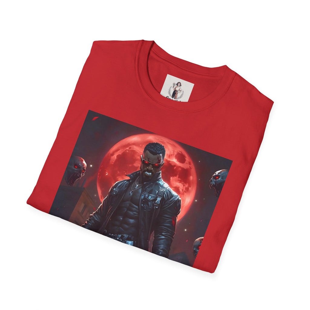 Blade Superhero Marvel Unisex Softstyle T-Shirt, Comic Book Tee, Geeky Clothing, Cosplay Costume Top