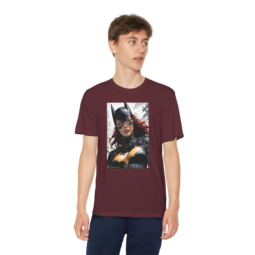 Superhero Youth T-Shirt Sports Graphic Tee, Cool Athletic Shirt for Kids