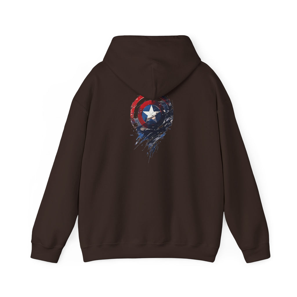 Hooded Sweatshirt - Captain America Design