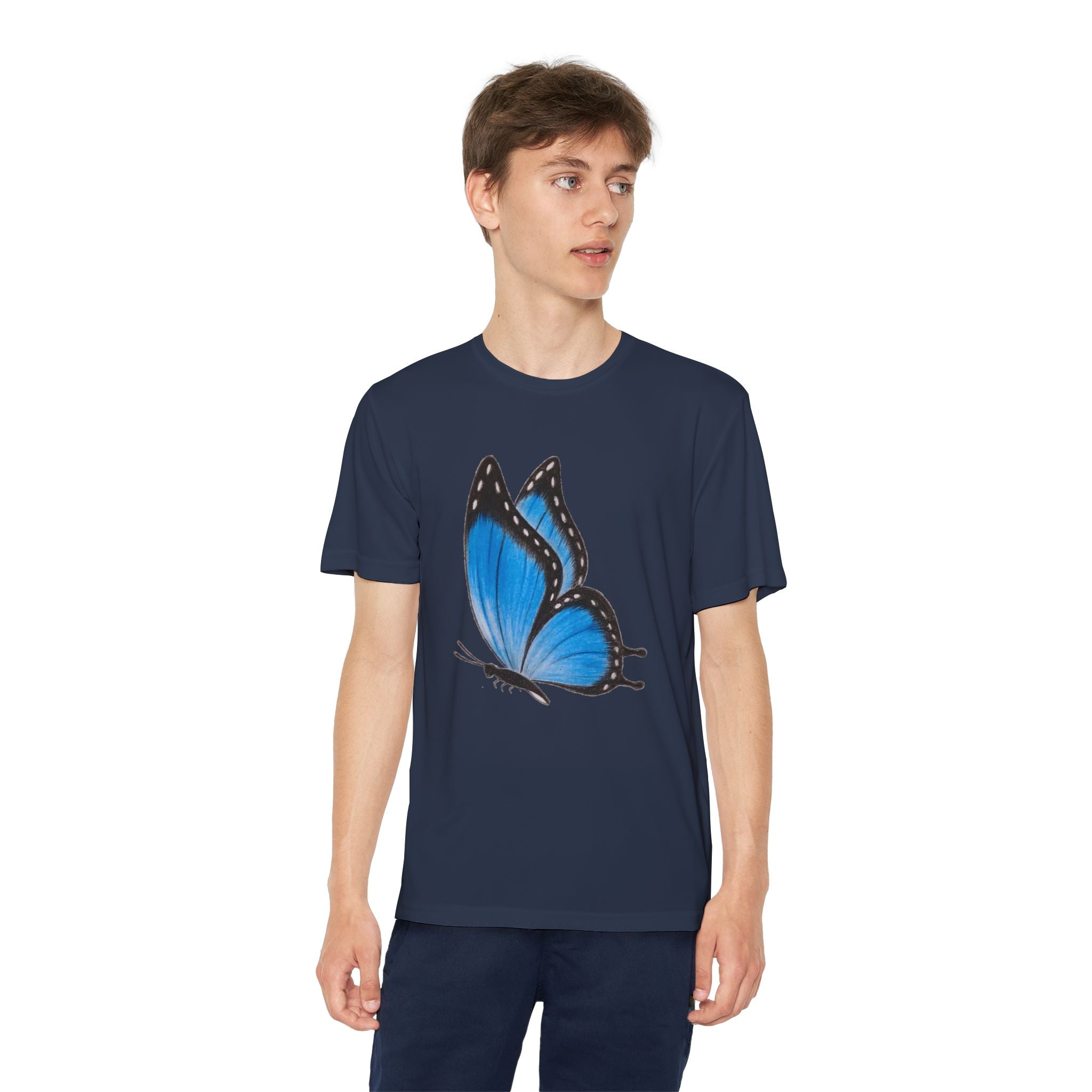Butterffy Youth T-Shirt Sports Graphic Tee, Cool Athletic Shirt for Kids, Perfect for Sports Events, Team Spirit