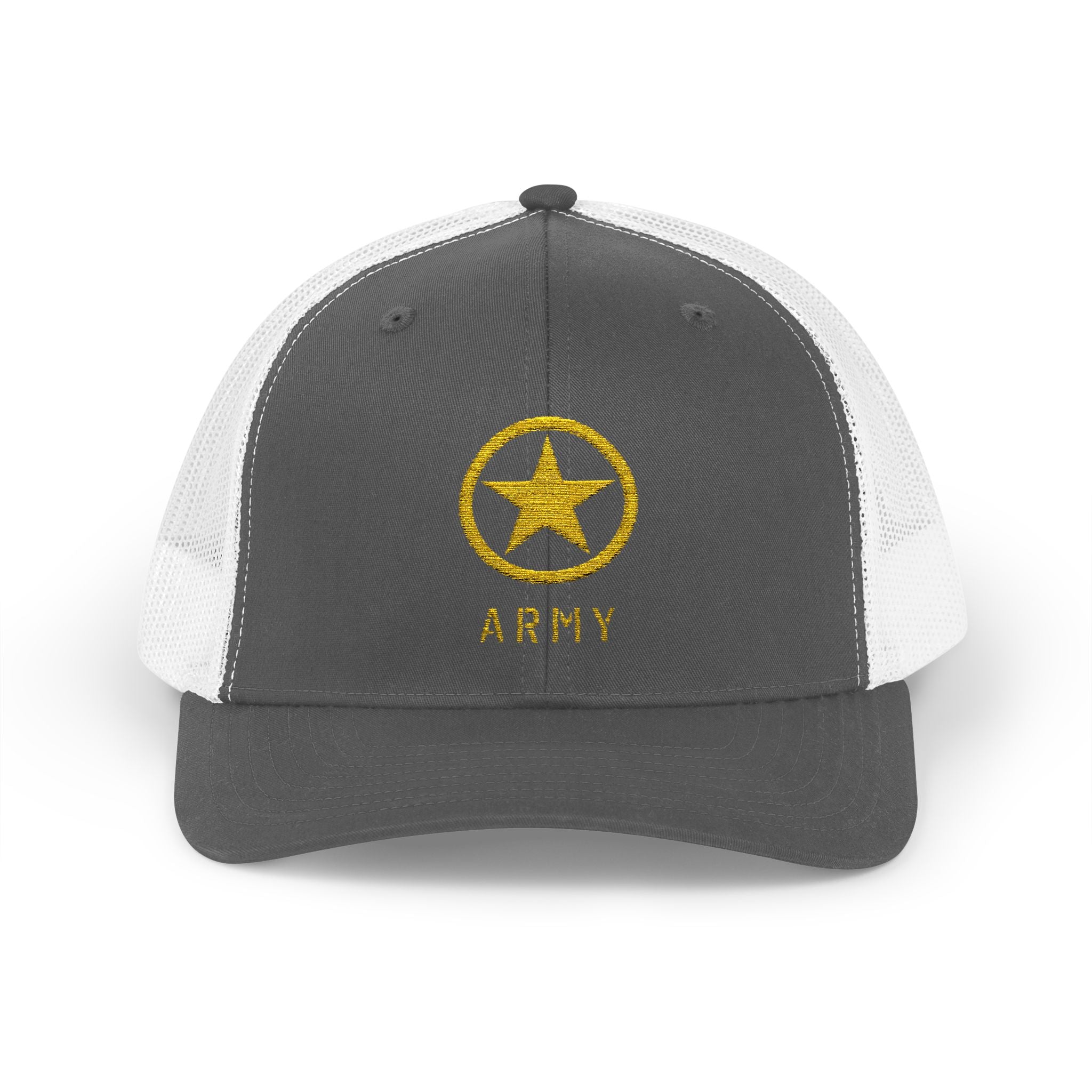 US Army Snapback Trucker Cap with Thin Red Line Design, Ideal for First Responders, Supportive Gifts, Memorials, Everyday Wear