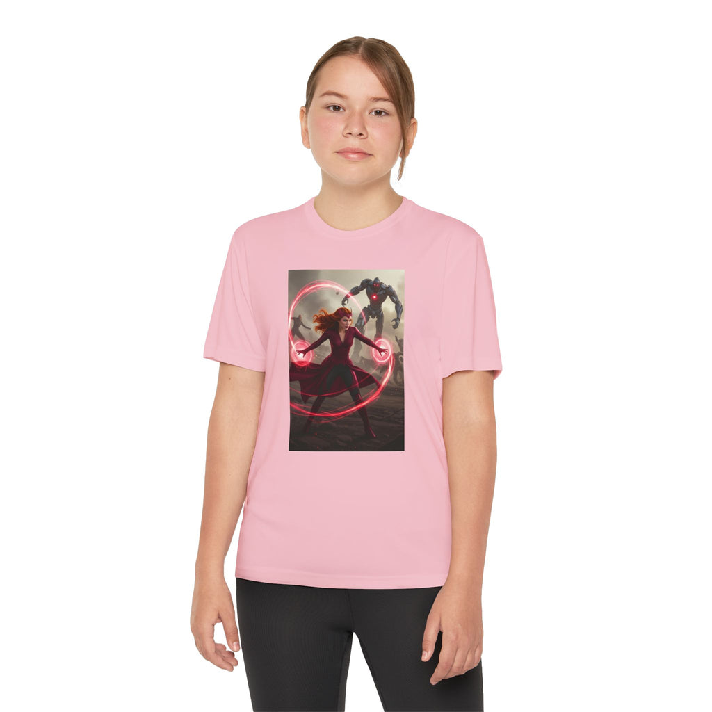 Superhero Youth T-Shirt Sports Graphic Tee, Cool Athletic Shirt for Kids