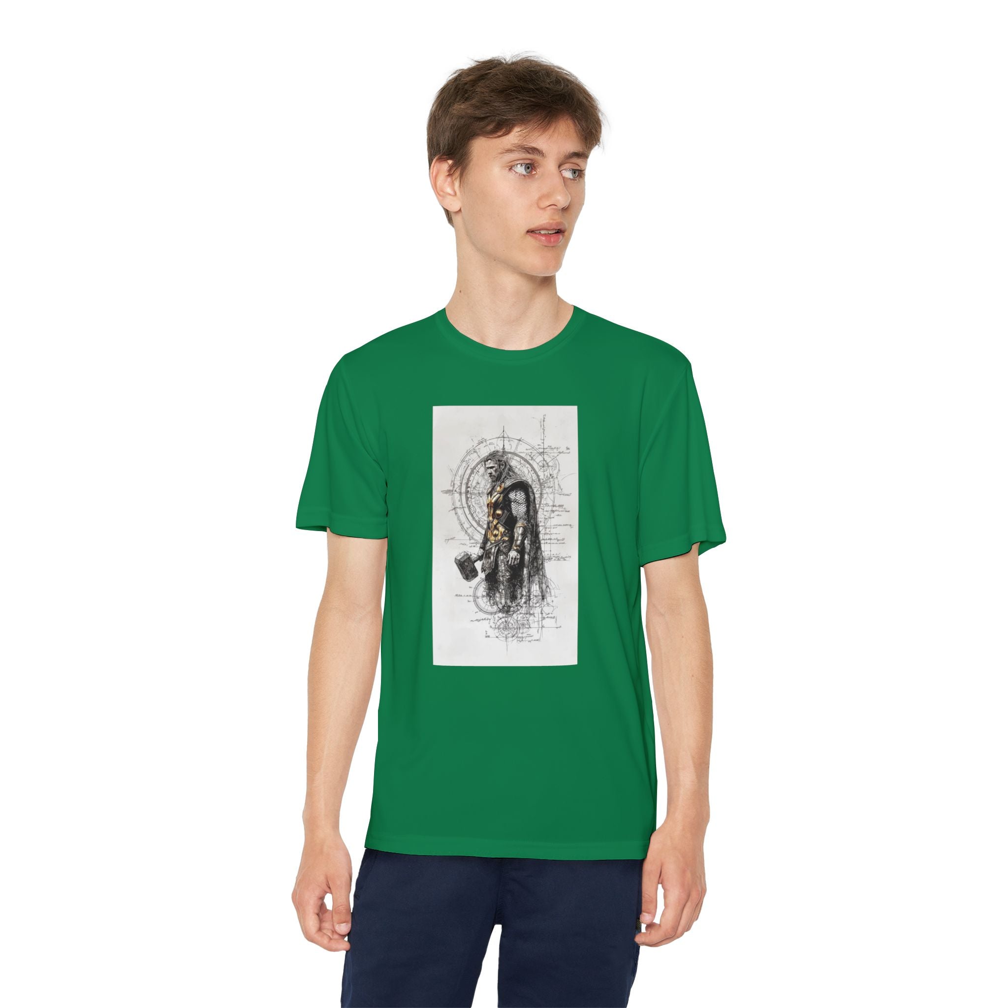 Superhero Youth T-Shirt Sports Graphic Tee, Cool Athletic Shirt for Kids