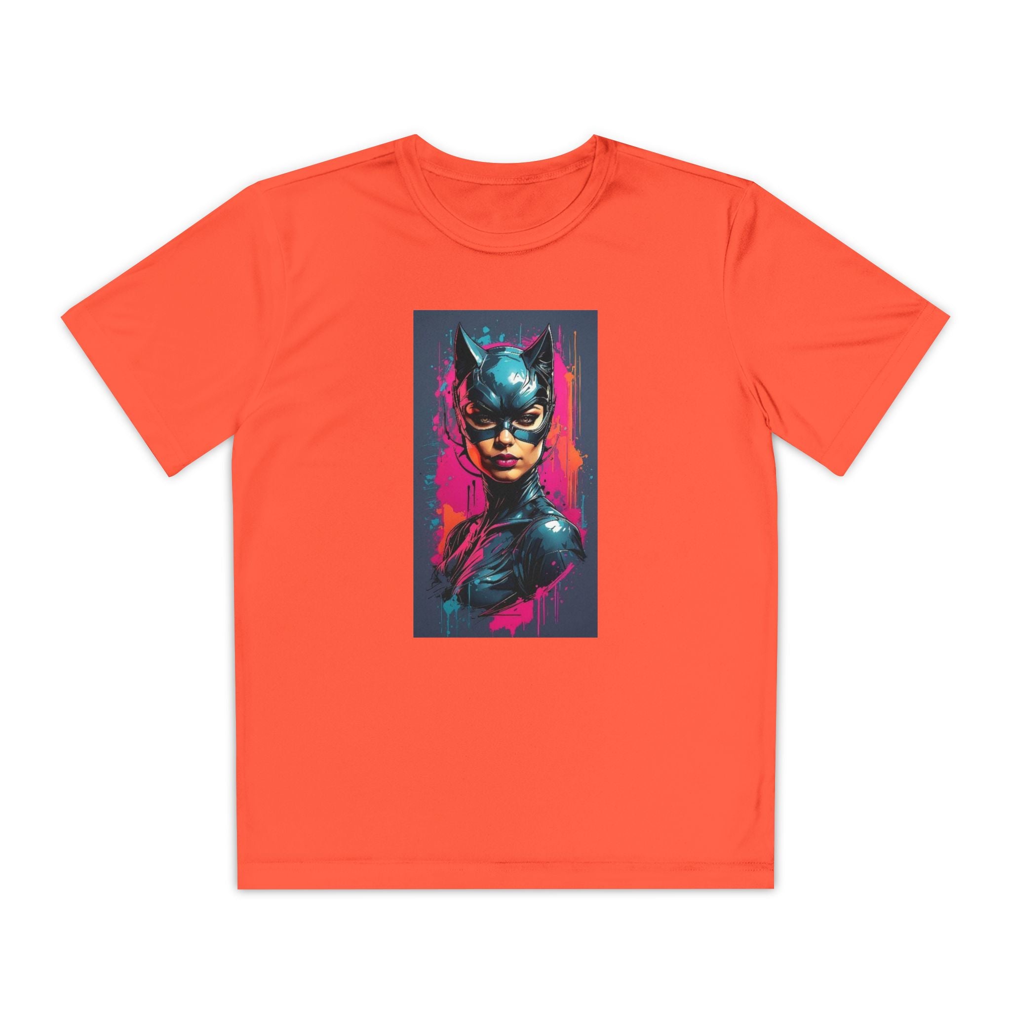 Superhero Youth T-Shirt Sports Graphic Tee, Cool Athletic Shirt for Kids