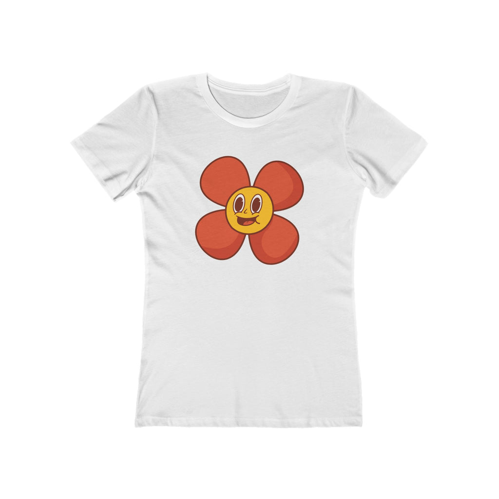 Flower Women's Tshirt, Floral Graphic Tee, Casual Top for Her, Spring Blossom Shirt, Botanical Print Blouse