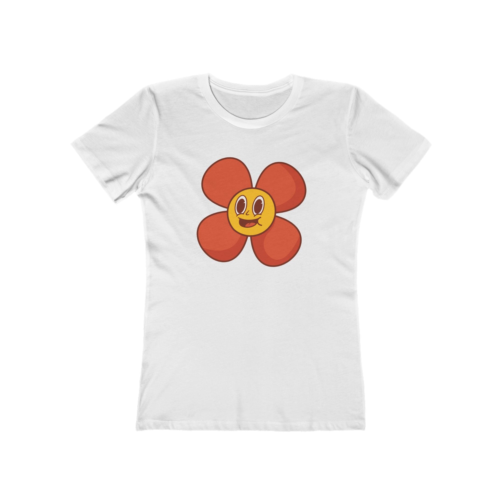 Flower Women's Tshirt, Floral Graphic Tee, Casual Top for Her, Spring Blossom Shirt, Botanical Print Blouse