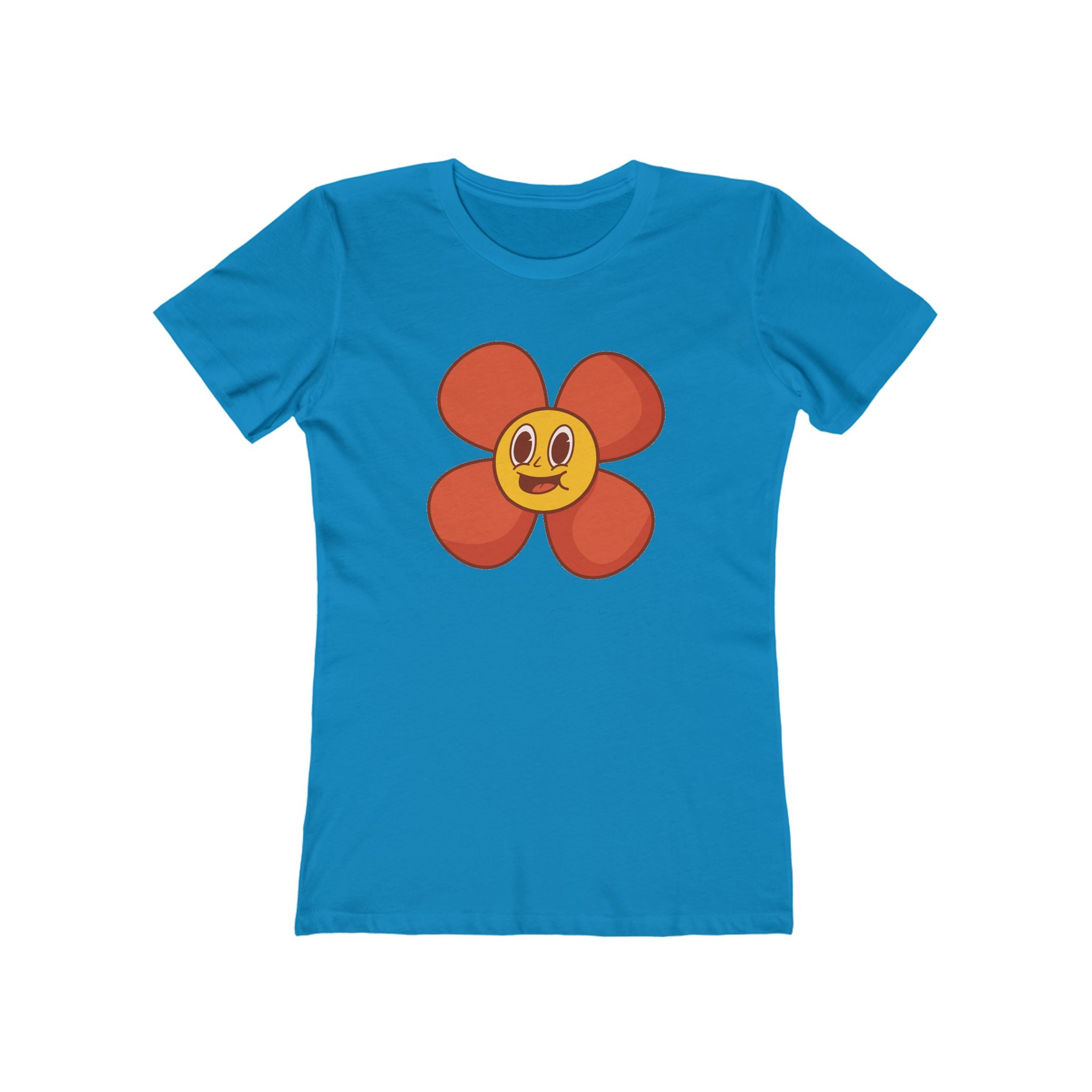 Flower Women's Tshirt, Floral Graphic Tee, Casual Top for Her, Spring Blossom Shirt, Botanical Print Blouse