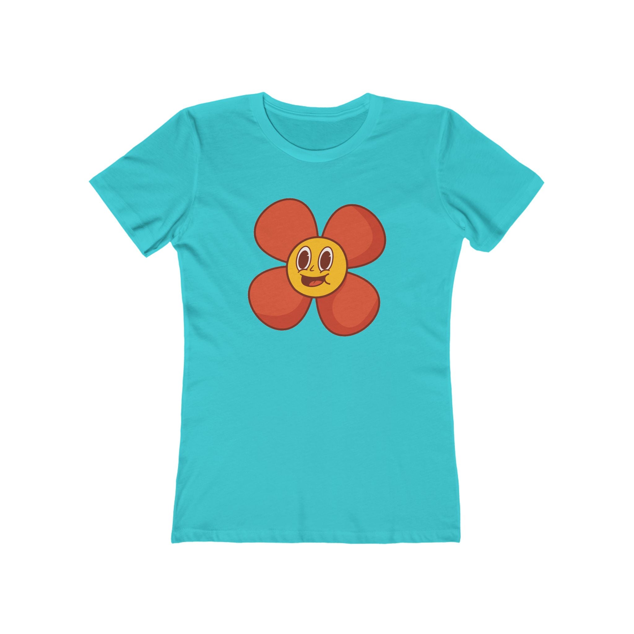 Flower Women's Tshirt, Floral Graphic Tee, Casual Top for Her, Spring Blossom Shirt, Botanical Print Blouse