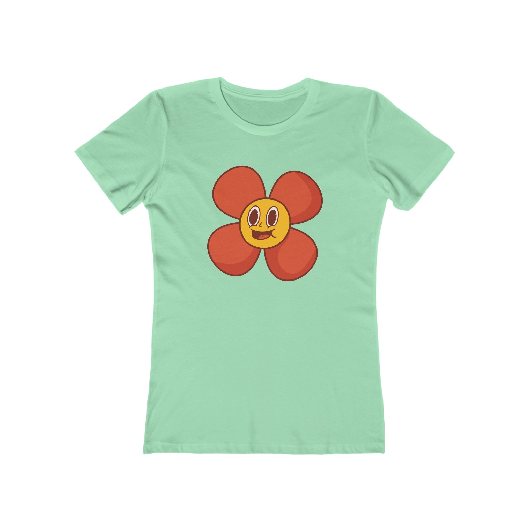 Flower Women's Tshirt, Floral Graphic Tee, Casual Top for Her, Spring Blossom Shirt, Botanical Print Blouse