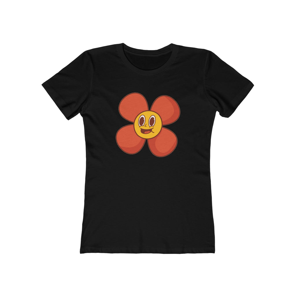 Flower Women's Tshirt, Floral Graphic Tee, Casual Top for Her, Spring Blossom Shirt, Botanical Print Blouse