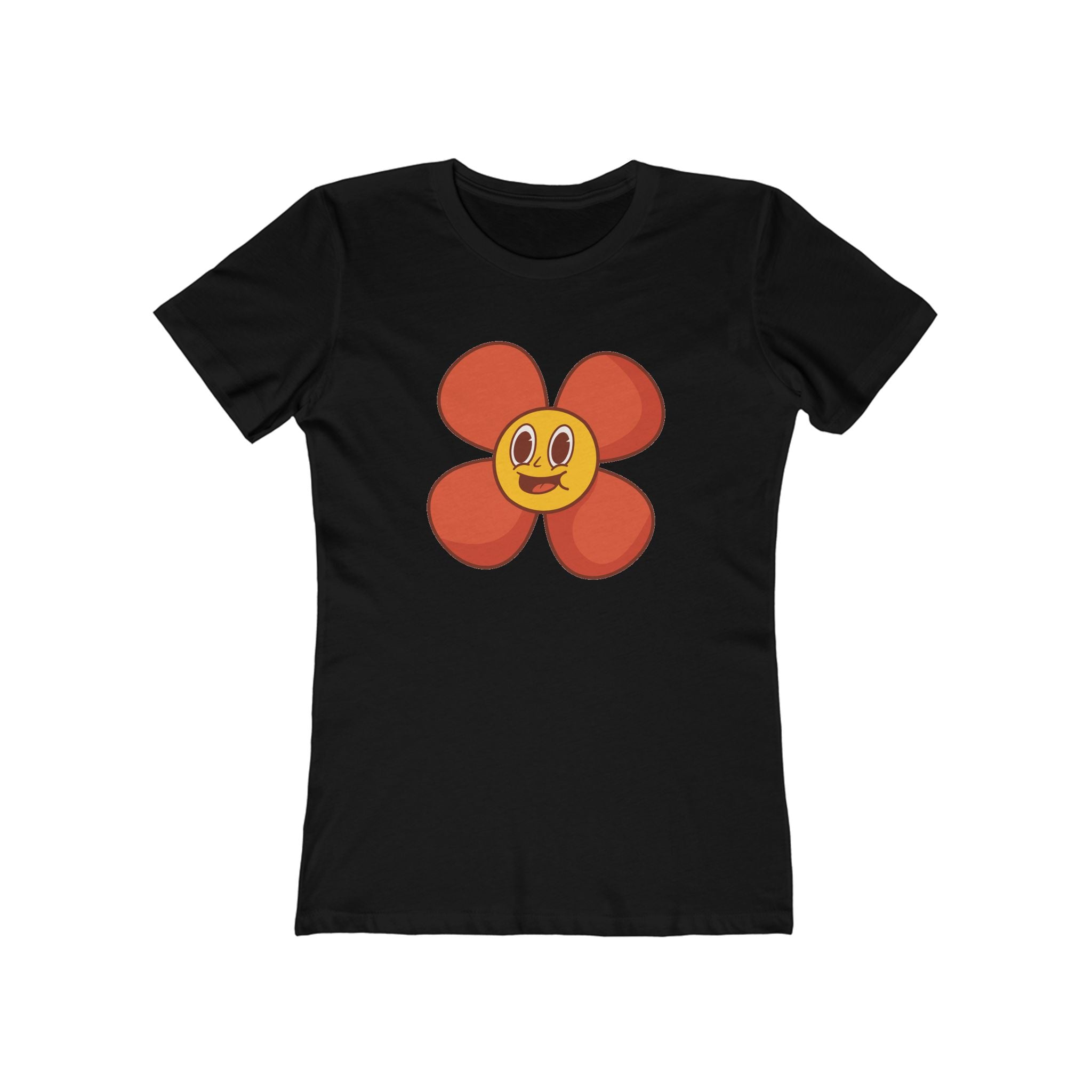 Flower Women's Tshirt, Floral Graphic Tee, Casual Top for Her, Spring Blossom Shirt, Botanical Print Blouse
