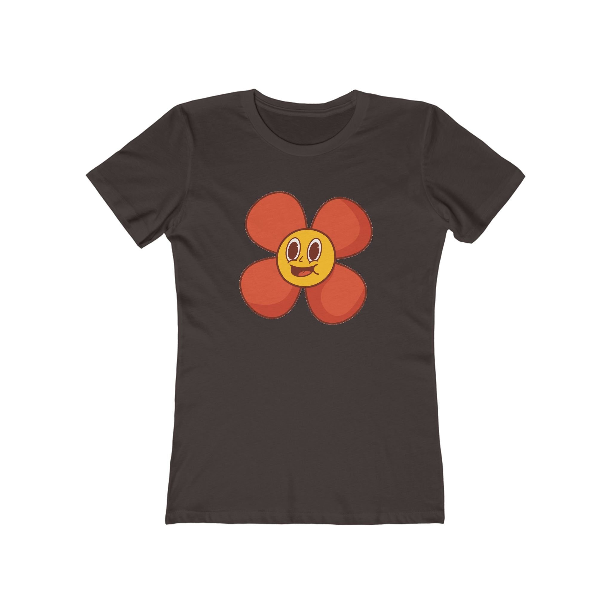 Flower Women's Tshirt, Floral Graphic Tee, Casual Top for Her, Spring Blossom Shirt, Botanical Print Blouse