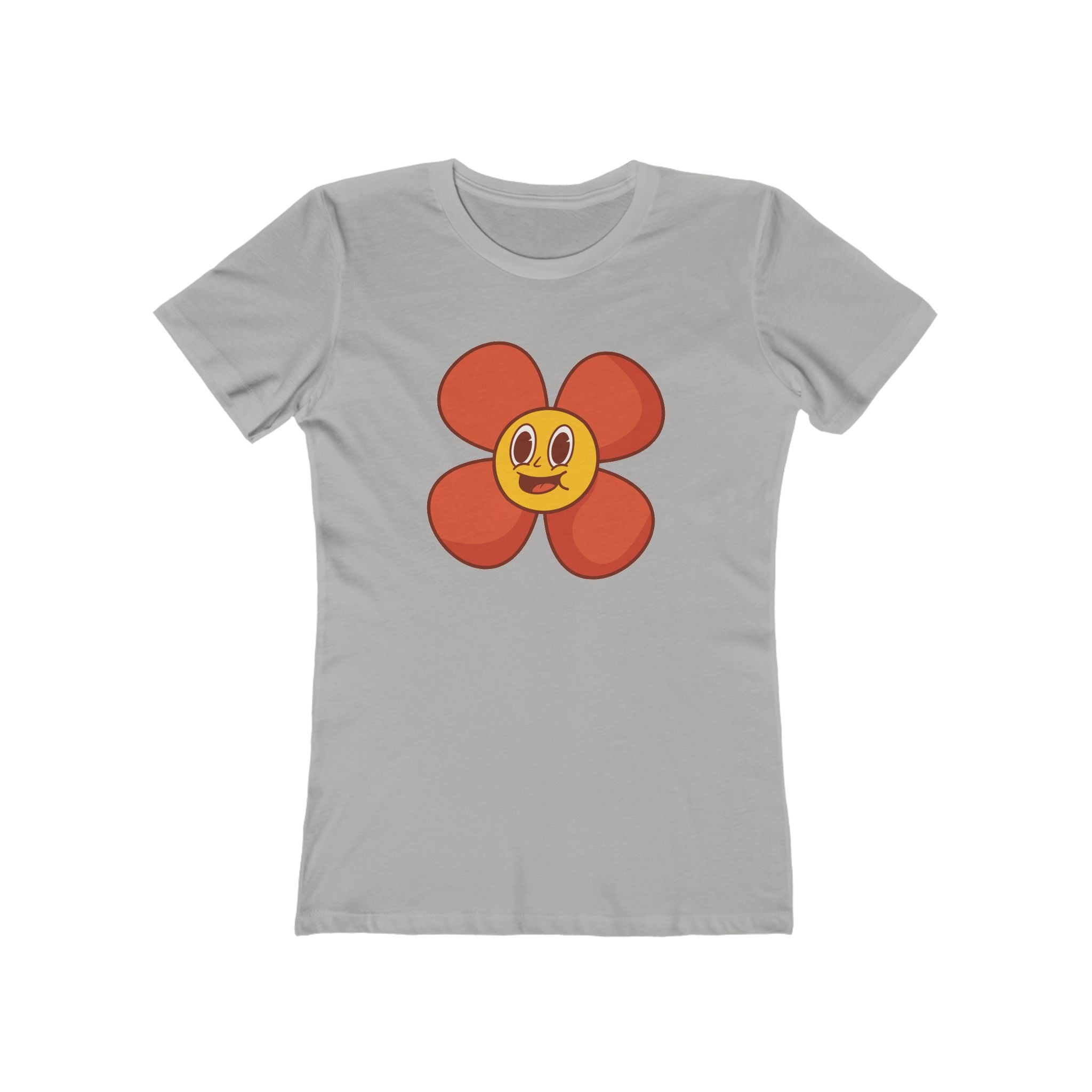 Flower Women's Tshirt, Floral Graphic Tee, Casual Top for Her, Spring Blossom Shirt, Botanical Print Blouse