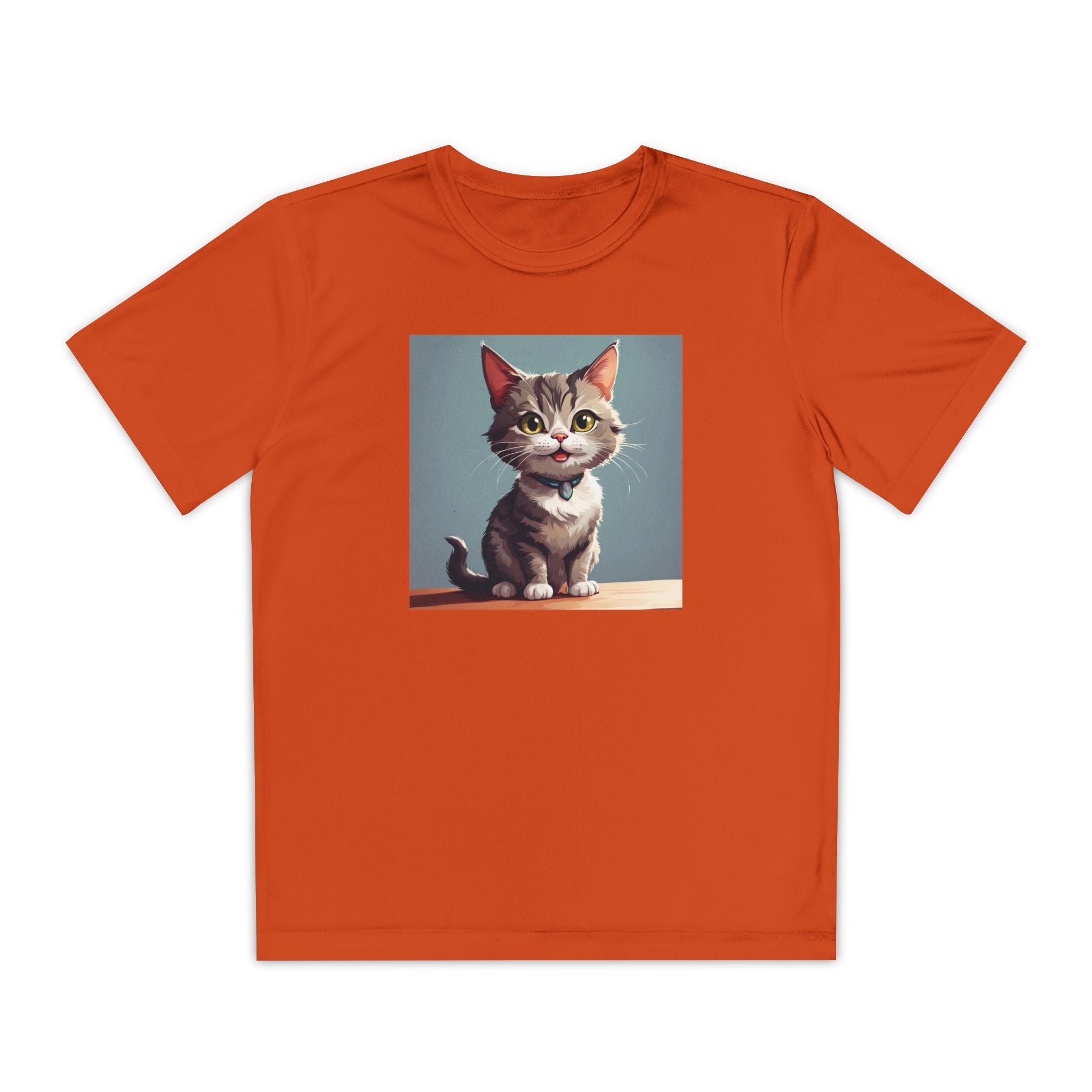 Youth Tee, Cute Kitten Graphic Shirt for Kids, Cat Lover Gift, Animal Theme Top, Children's Clothing, Feline Print Apparel