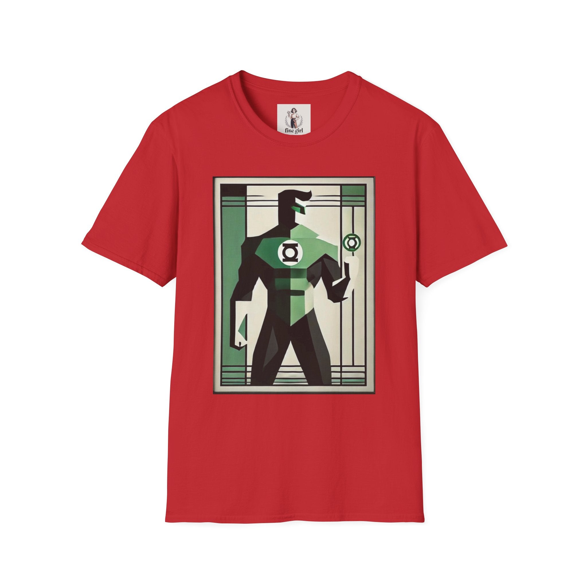 Green Lantern Superhero Marvel Unisex Softstyle T-Shirt, Comic Book Tee, Graphic Novel Shirt, Geeky Clothing, Cosplay Costume Top