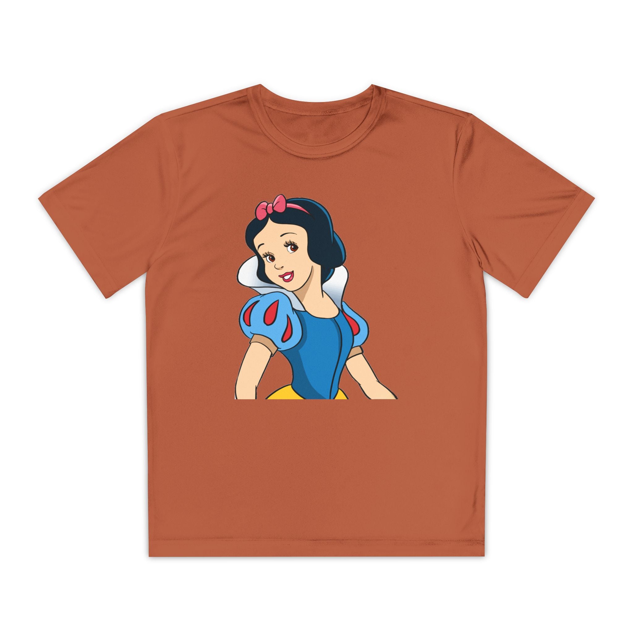 Snow White Youth T-Shirt Sports Graphic Tee, Cool Athletic Shirt for Kids, Perfect for Sports Events, Team Spirit