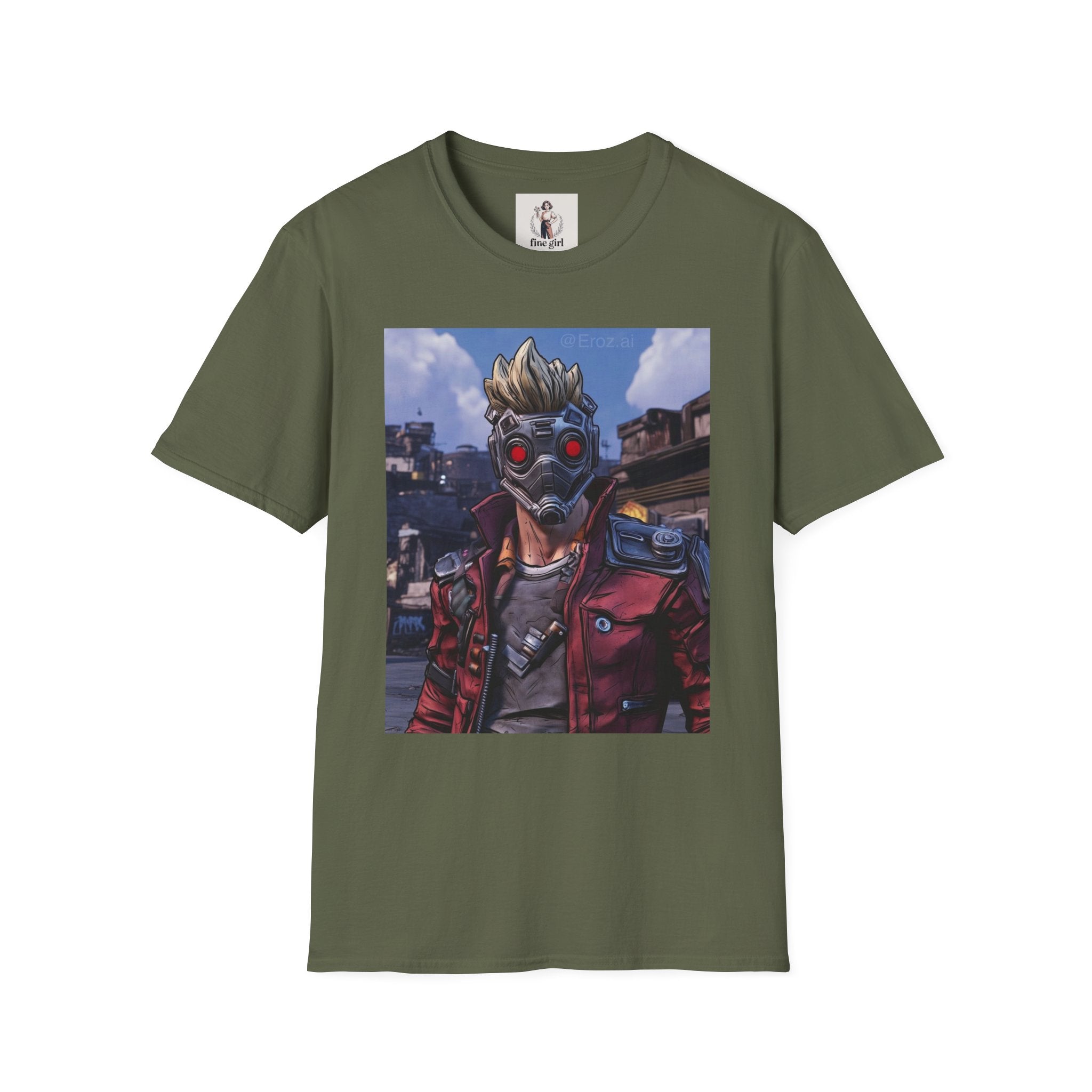 Star-Lord Superhero Marvel Unisex Softstyle T-Shirt, Comic Book Tee, Geeky Clothing, Cosplay Costume Top