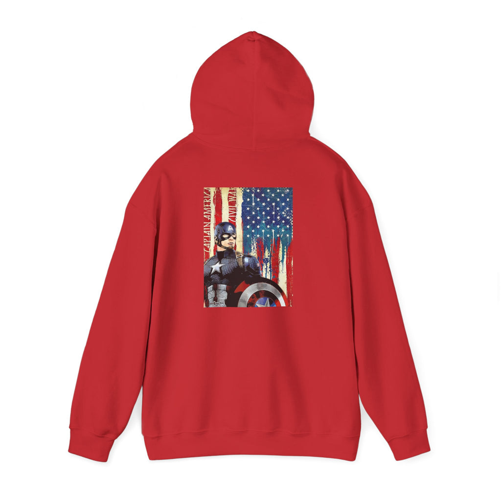 Hooded Sweatshirt - Captain America Design