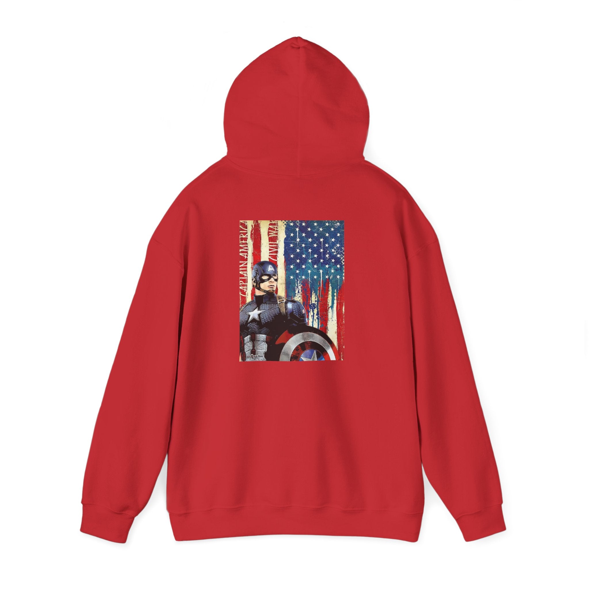 Hooded Sweatshirt - Captain America Design