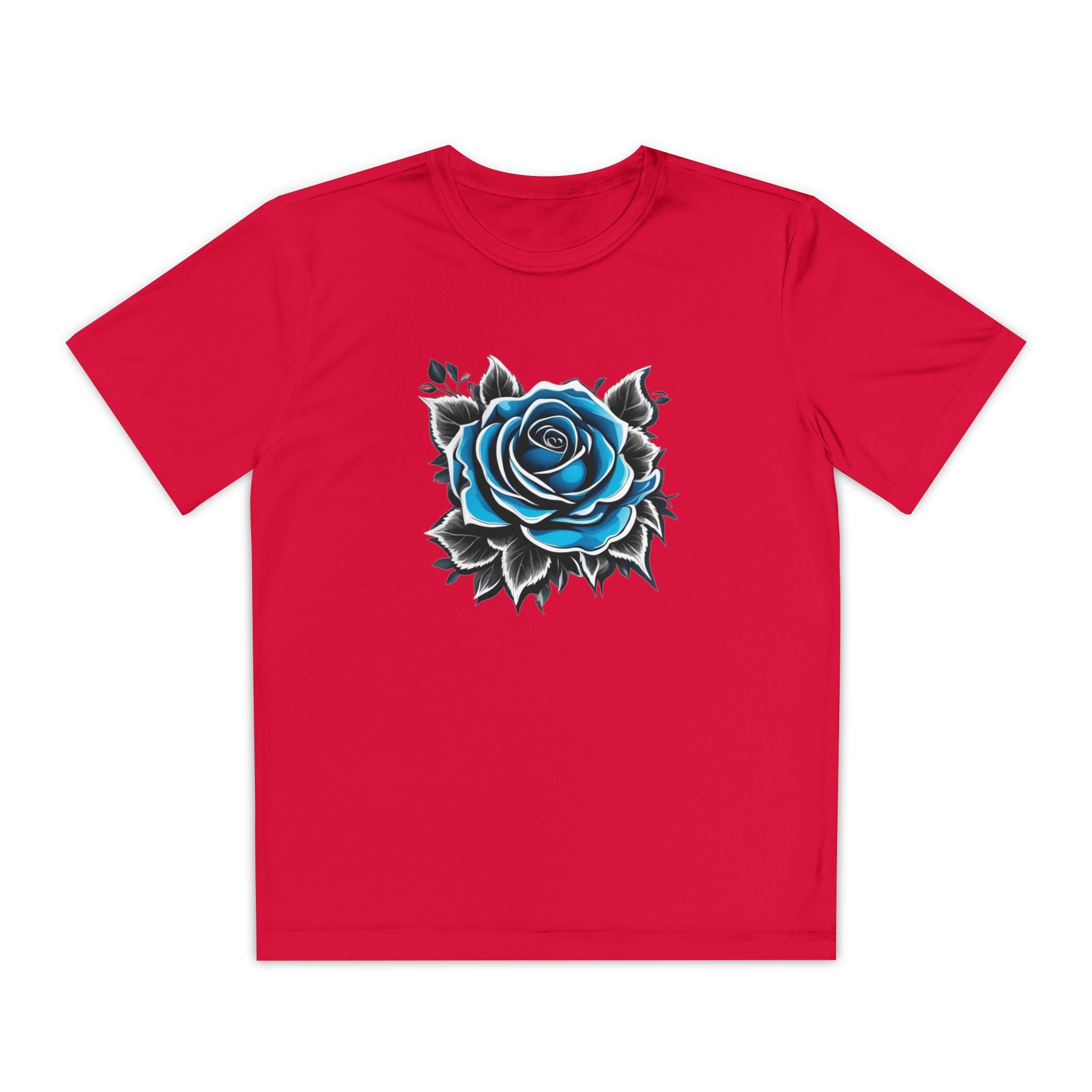 Flower Youth T-Shirt Sports Graphic Tee, Cool Athletic Shirt for Kids