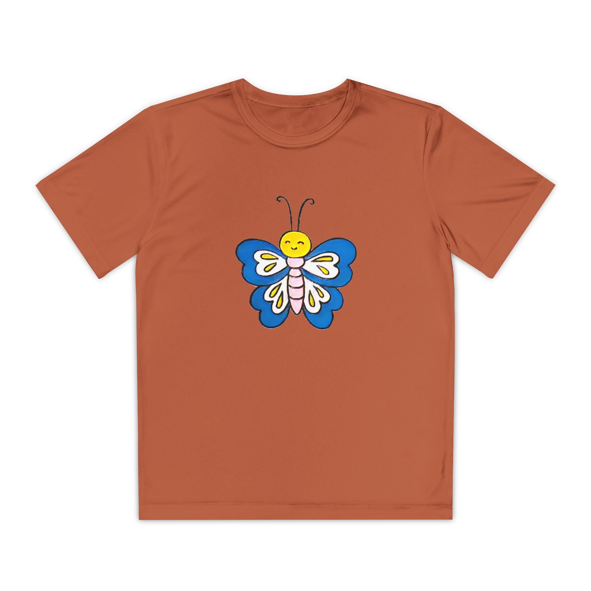 Butterffy Youth T-Shirt Sports Graphic Tee, Cool Athletic Shirt for Kids, Perfect for Sports Events, Team Spirit