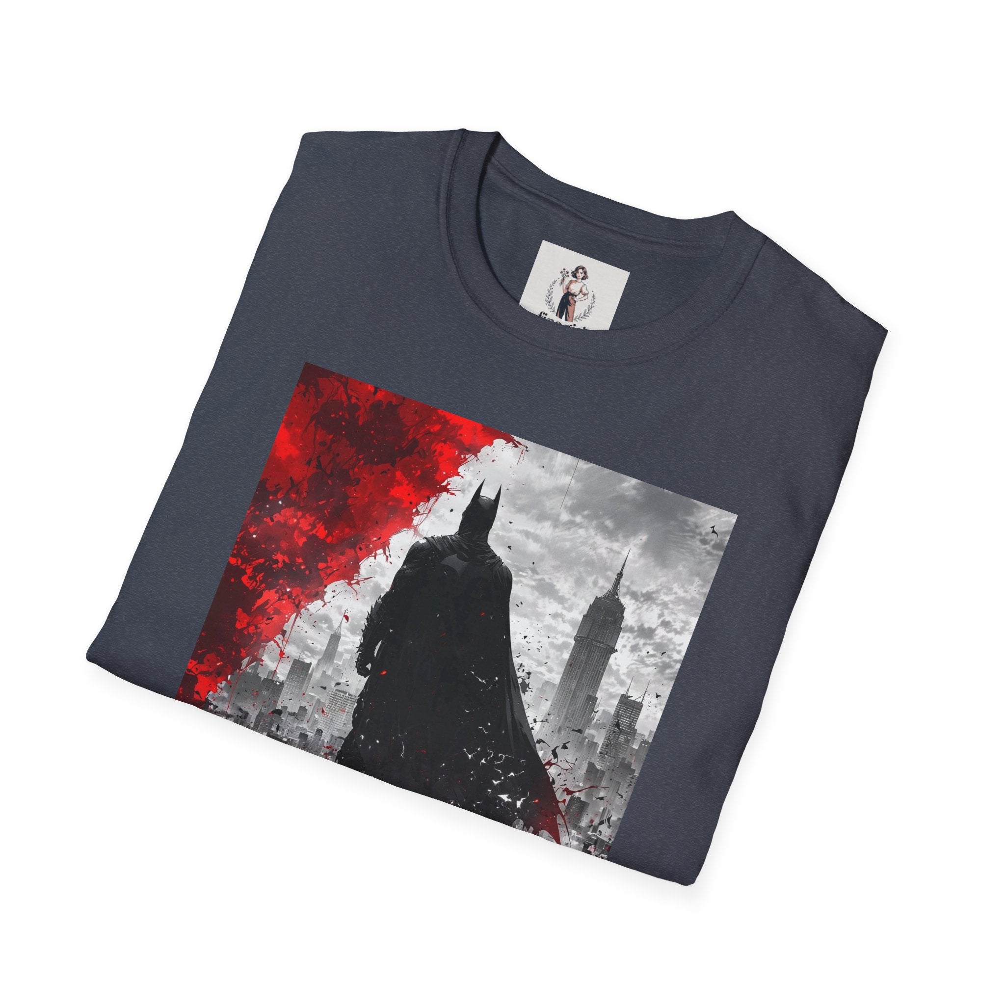 Batman Marvel Unisex Softstyle T-Shirt, Comic Book Tee, Geeky Clothing, Cosplay Costume Top
