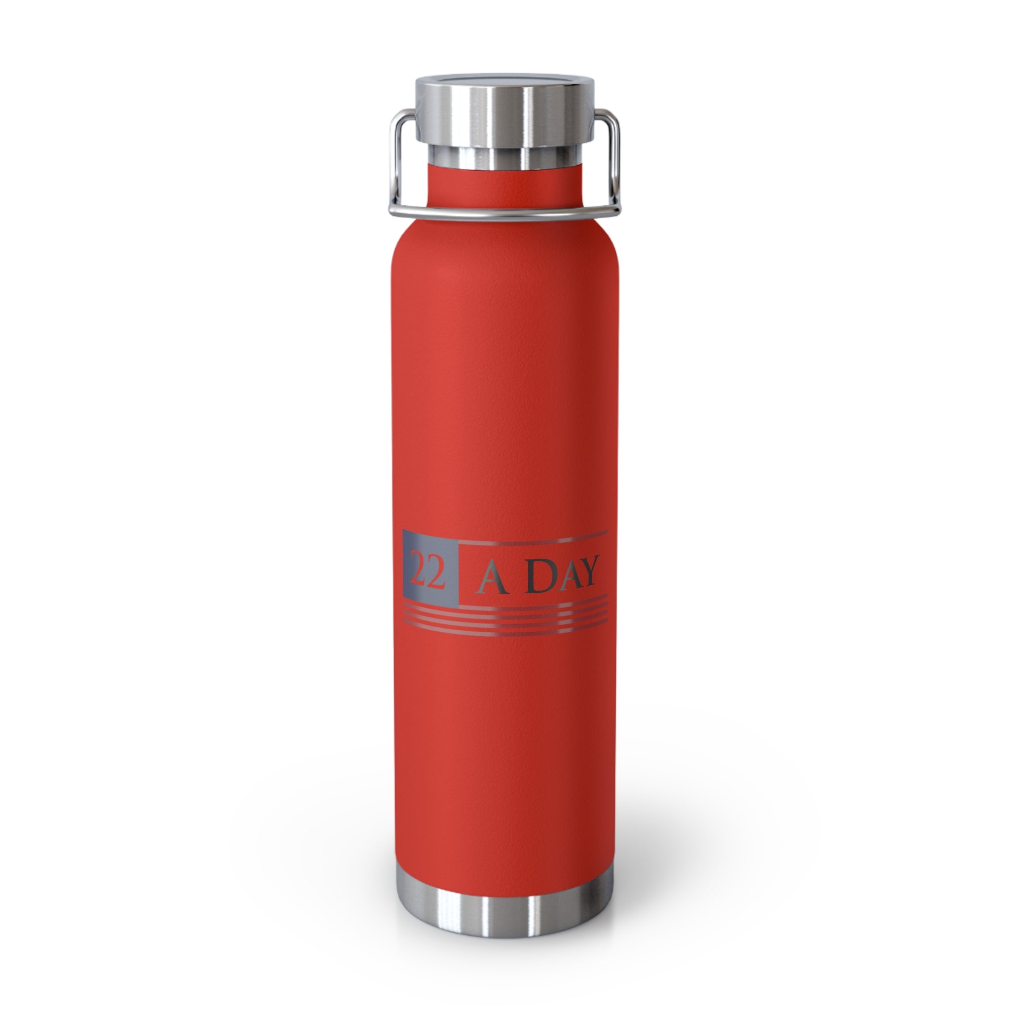 22 A Day Patriotic Copper Insulated Water Bottle