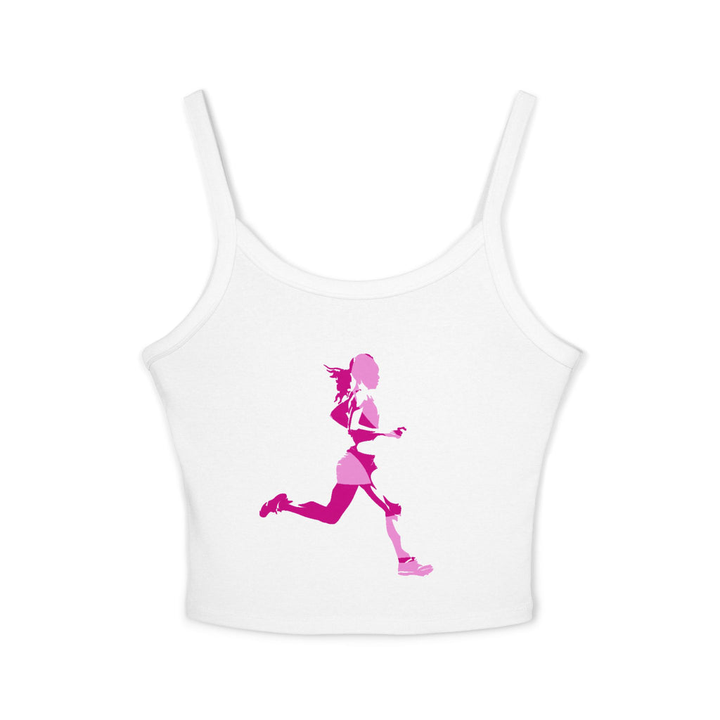 Running Woman Tank Top, Athletic Workout Top, Fitness Sleeveless Shirt, Jogging Muscle Tee, Exercise Gym Cami