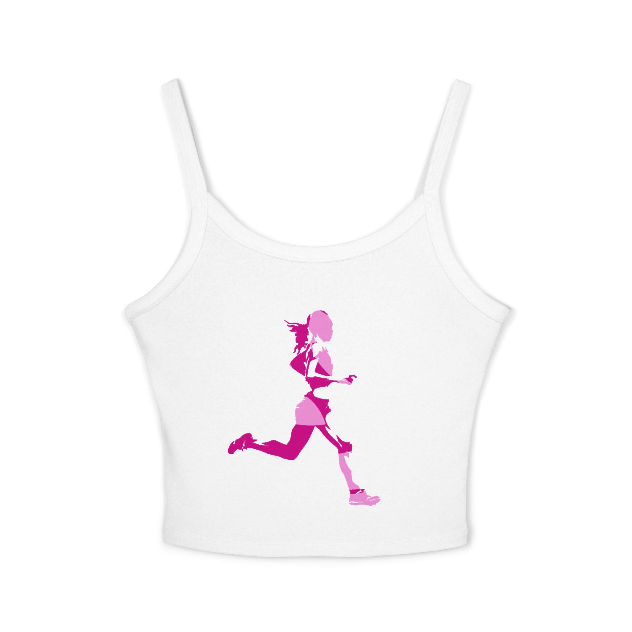 Running Woman Tank Top, Athletic Workout Top, Fitness Sleeveless Shirt, Jogging Muscle Tee, Exercise Gym Cami