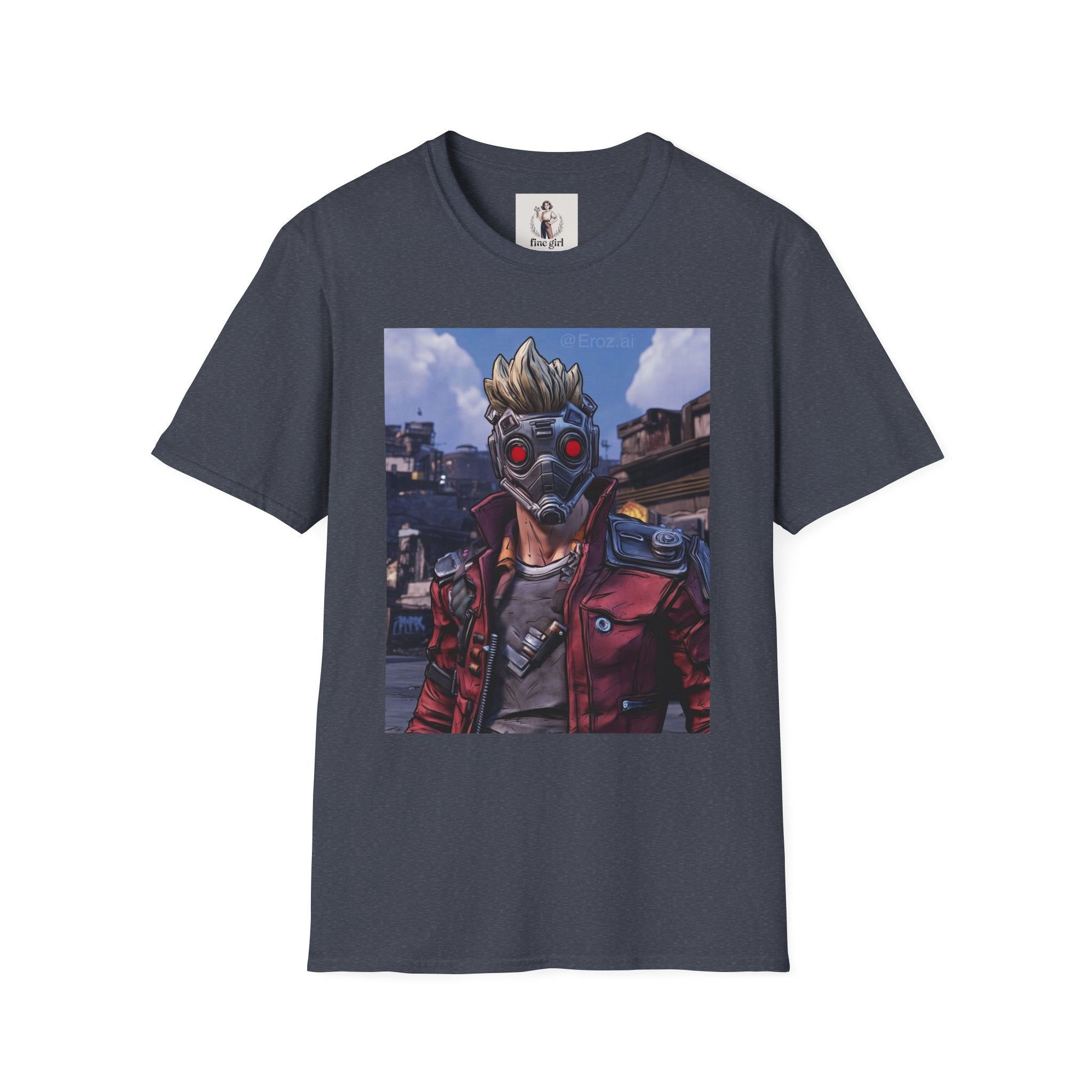 Star-Lord Superhero Marvel Unisex Softstyle T-Shirt, Comic Book Tee, Geeky Clothing, Cosplay Costume Top
