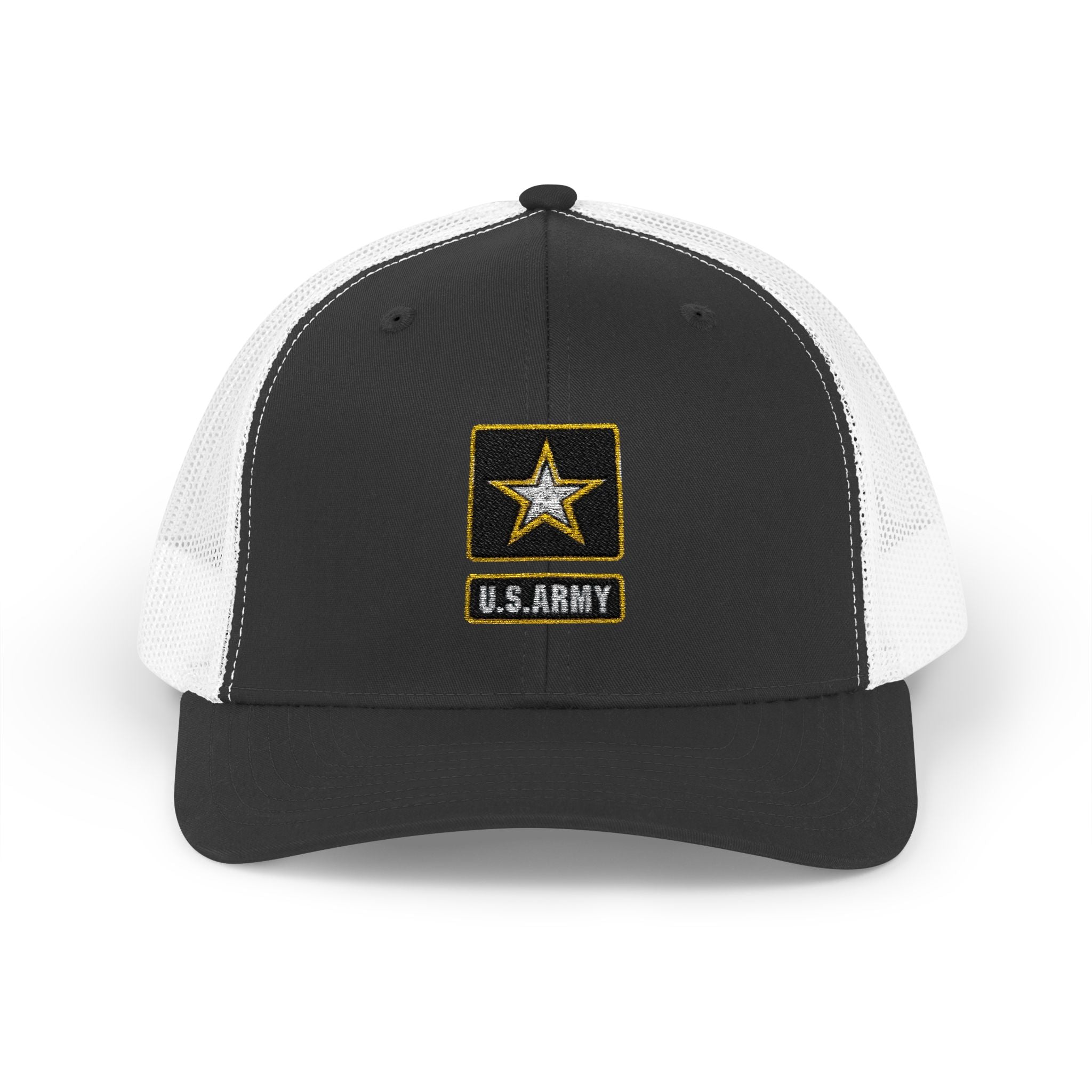 US Army Snapback Trucker Cap with Thin Red Line Design, Ideal for First Responders, Supportive Gifts, Memorials, Everyday Wear