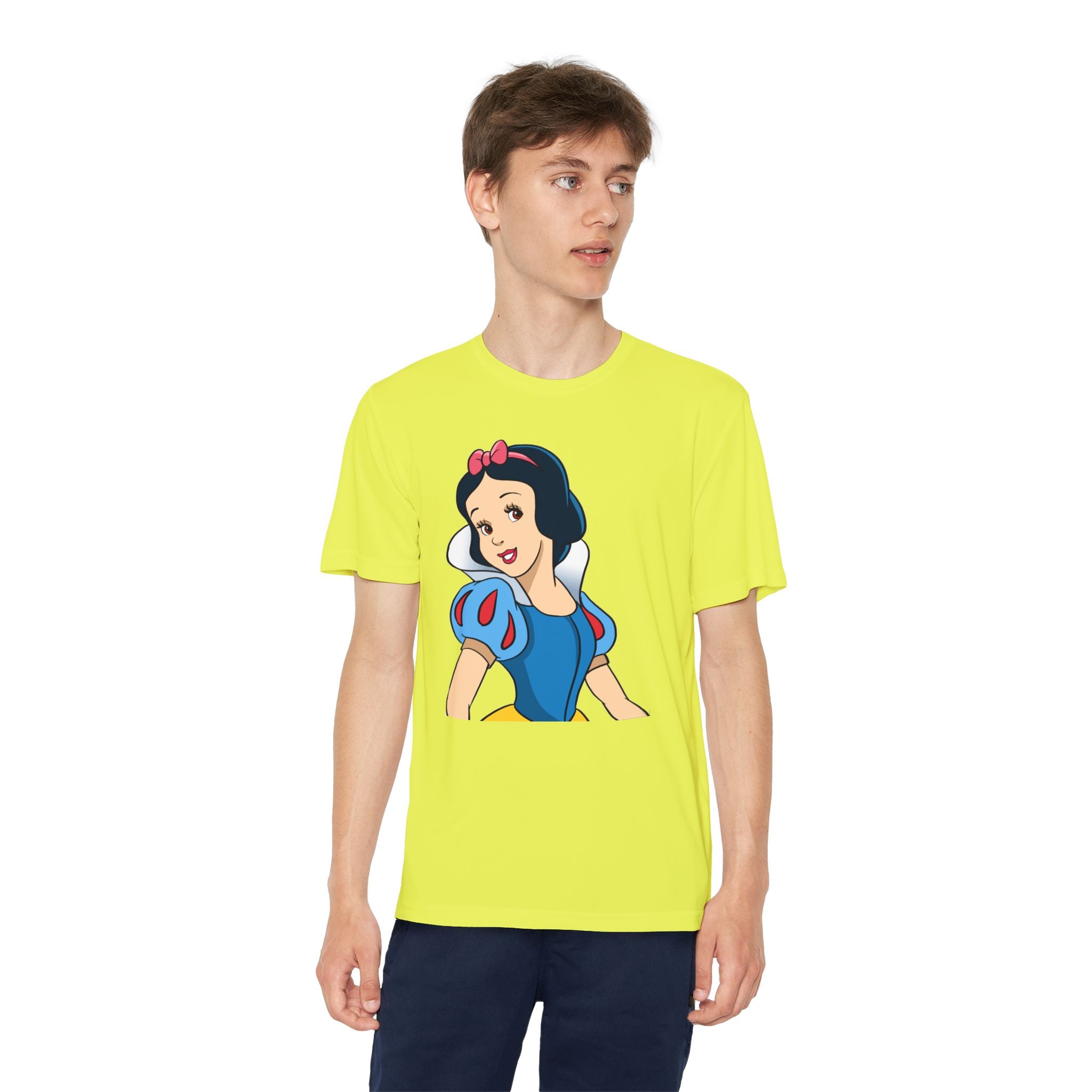 Snow White Youth T-Shirt Sports Graphic Tee, Cool Athletic Shirt for Kids, Perfect for Sports Events, Team Spirit