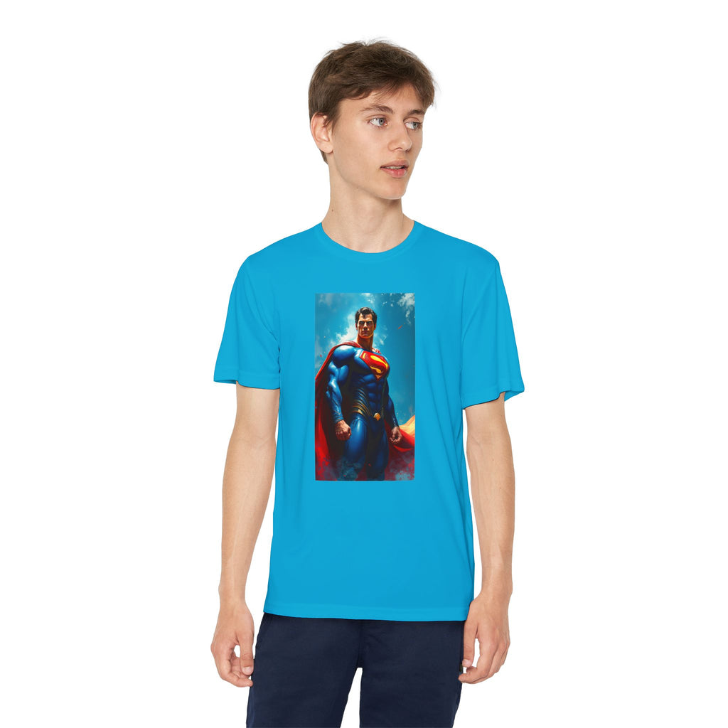 Superman Superhero Marvel T-Shirt, Youth Competitor Tee,  Kids Comic Book Hero Top, Children's Graphic Tee, Youth Super Power T-Shirt