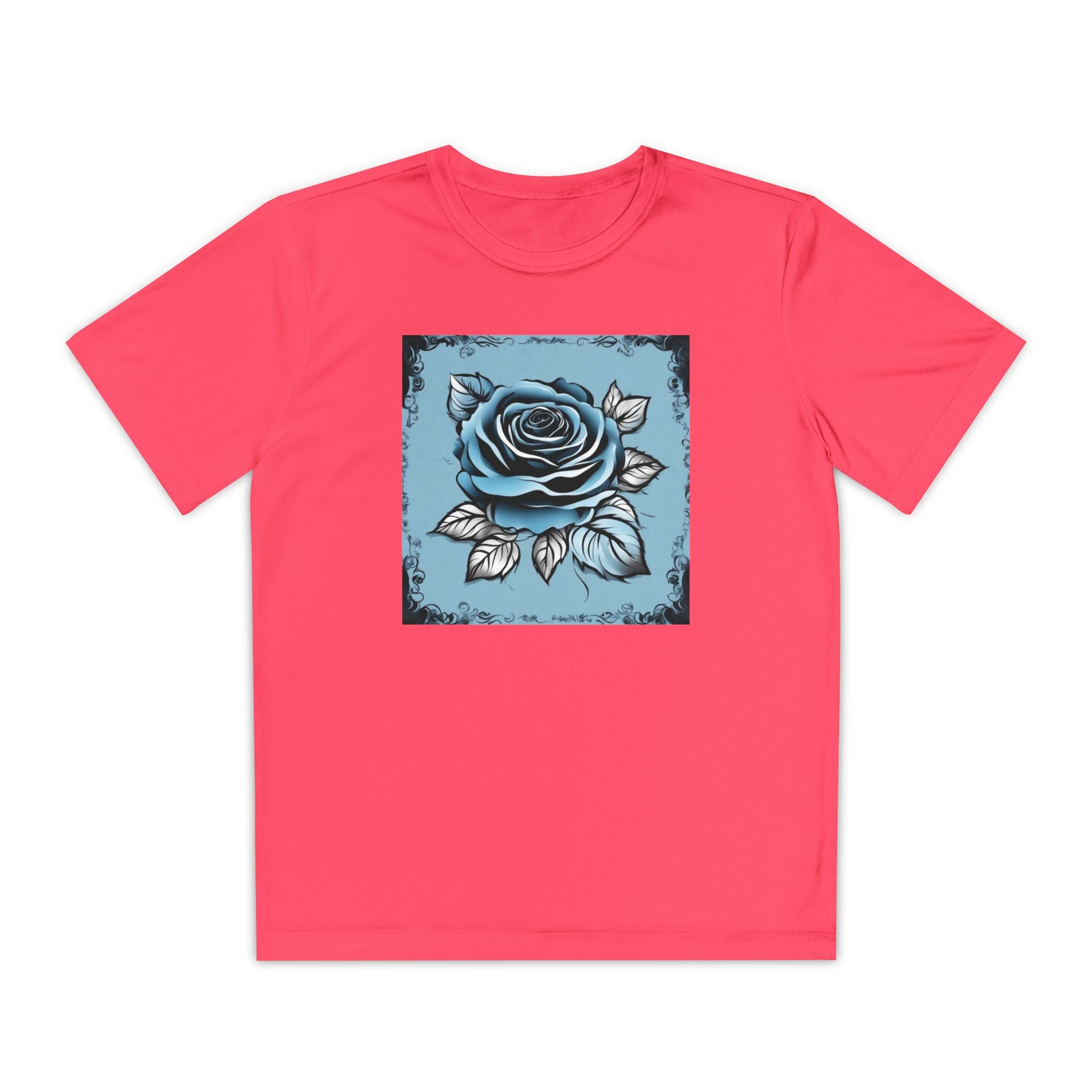 Flower Youth Tshirt, Girls Floral Tee, Kids Spring Shirt, Children's Botanical Top, Teen Blossom T-Shirt