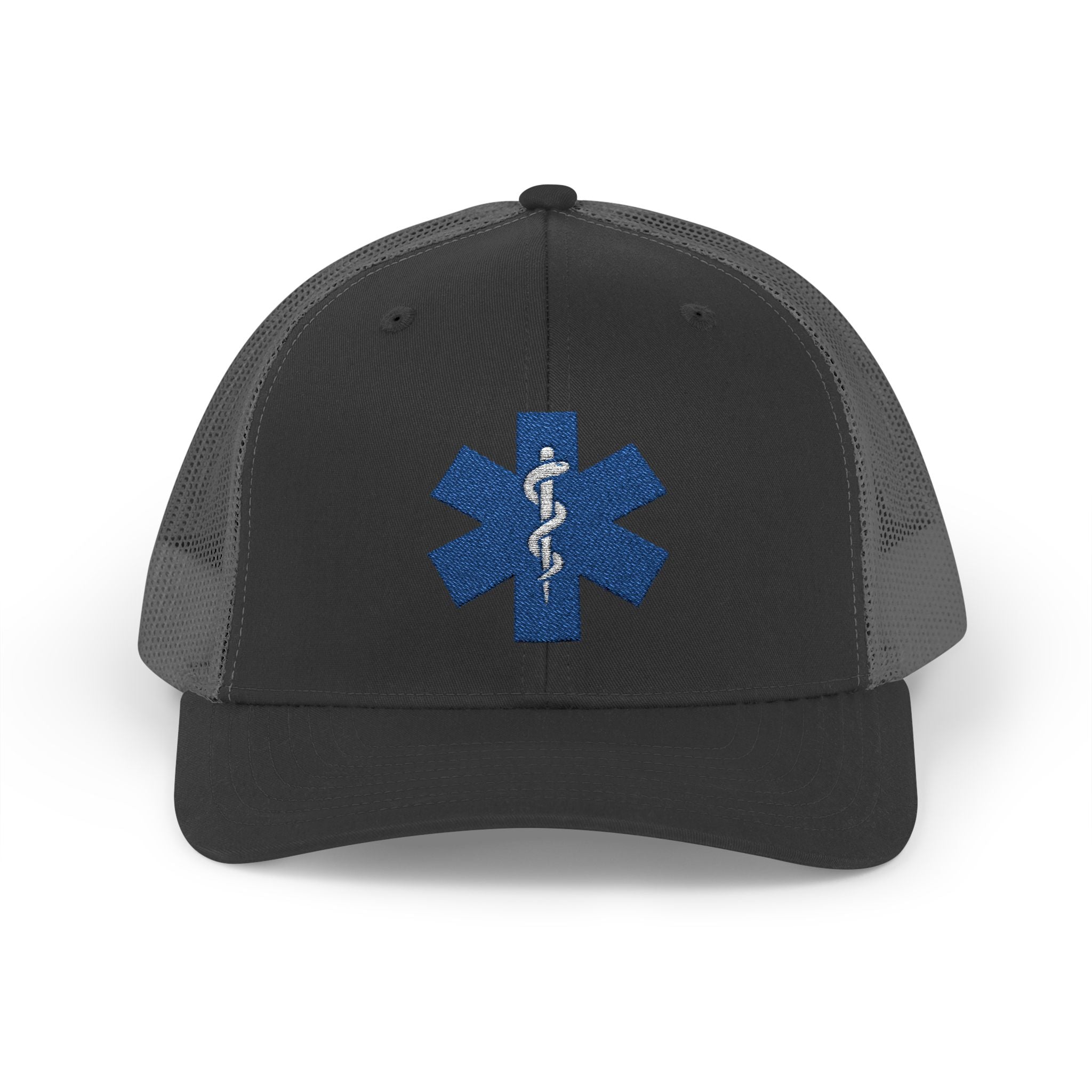 Paramedic Snapback Trucker Cap with Thin Red Line Design, Ideal for First Responders, Supportive Gifts, Memorials, Everyday Wear