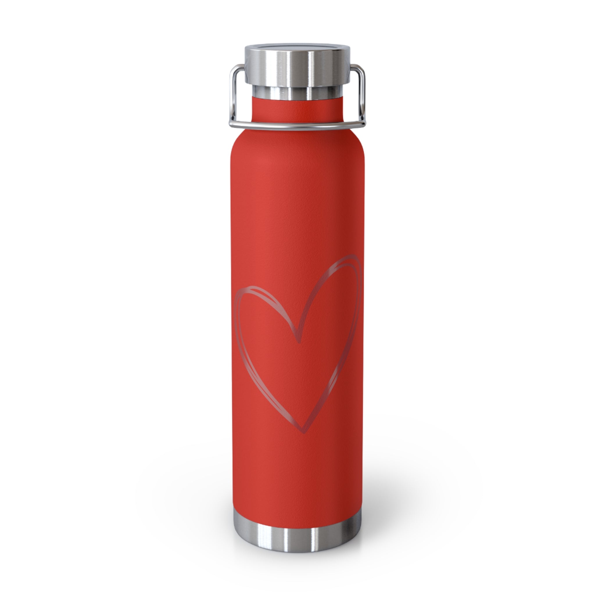 Heart Copper Insulated Water Bottle