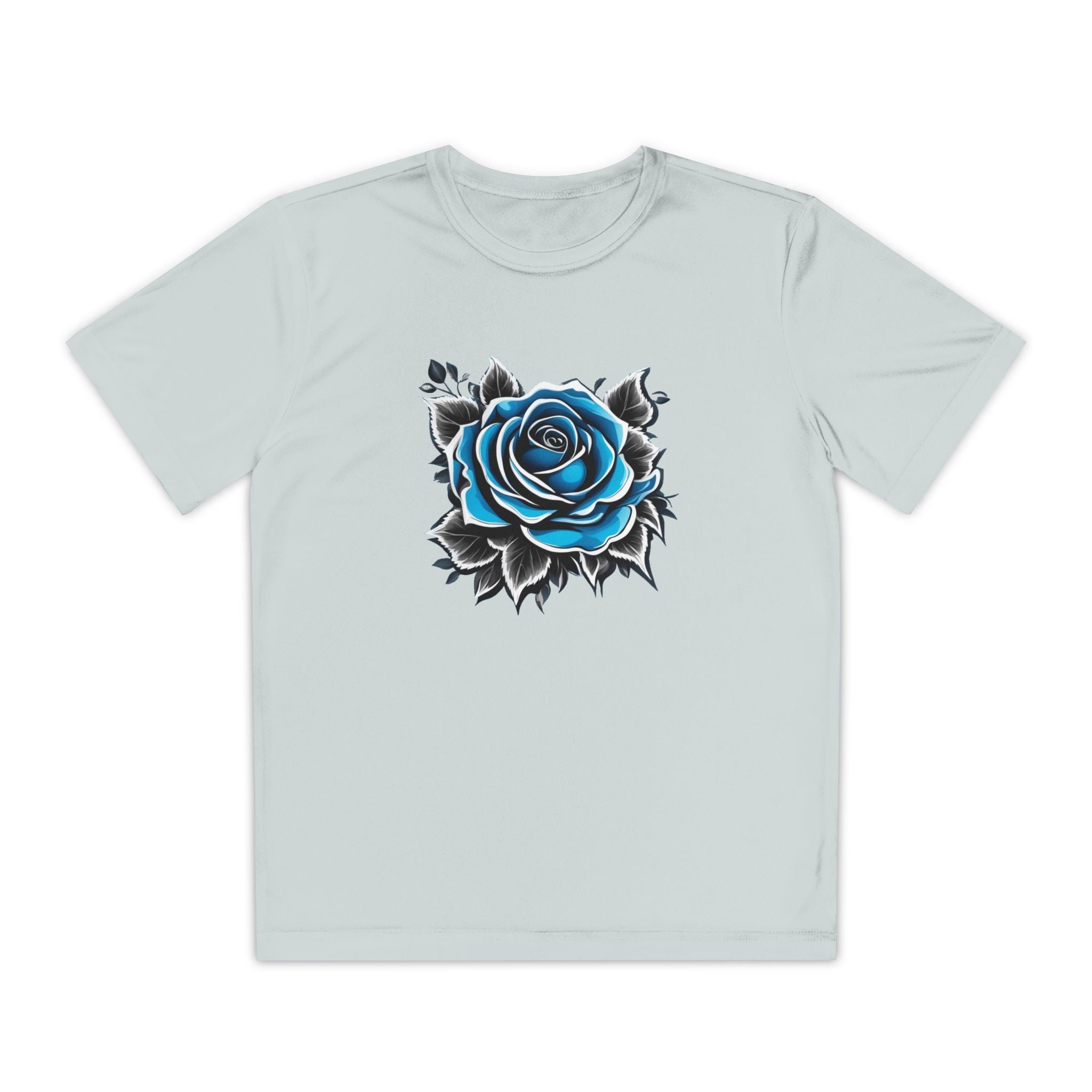 Flower Youth T-Shirt Sports Graphic Tee, Cool Athletic Shirt for Kids