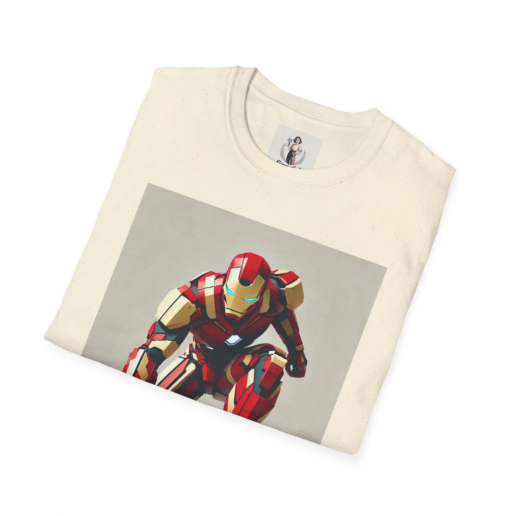 Ironman Superhero Marvel Unisex Softstyle T-Shirt, Comic Book Tee, Geeky Clothing, Cosplay Costume Top