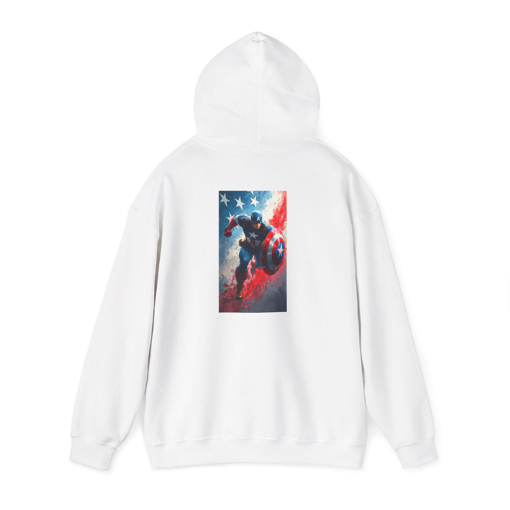 Hooded Sweatshirt - Captain America Design